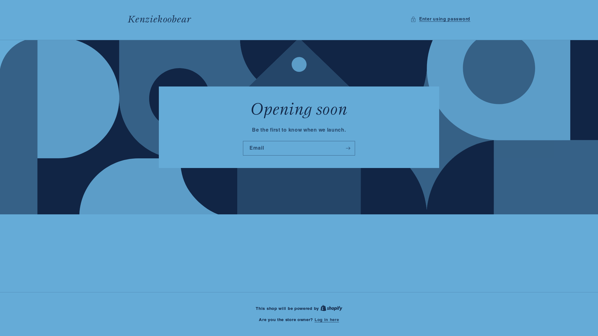 website screenshot of https://kenziekoobear.com/