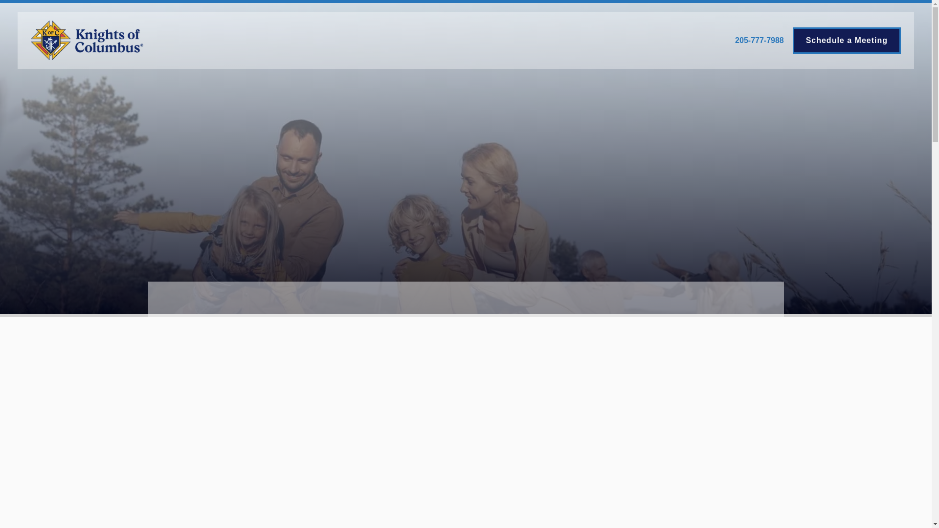 website screenshot of https://kofc-agent-adrian-rusch.pages.dev/