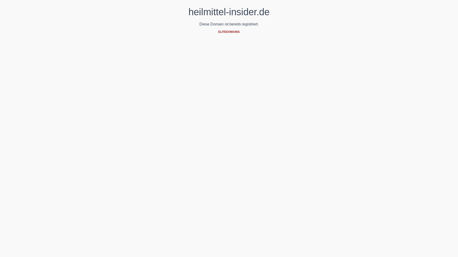 website screenshot of https://heilmittel-insider.de/