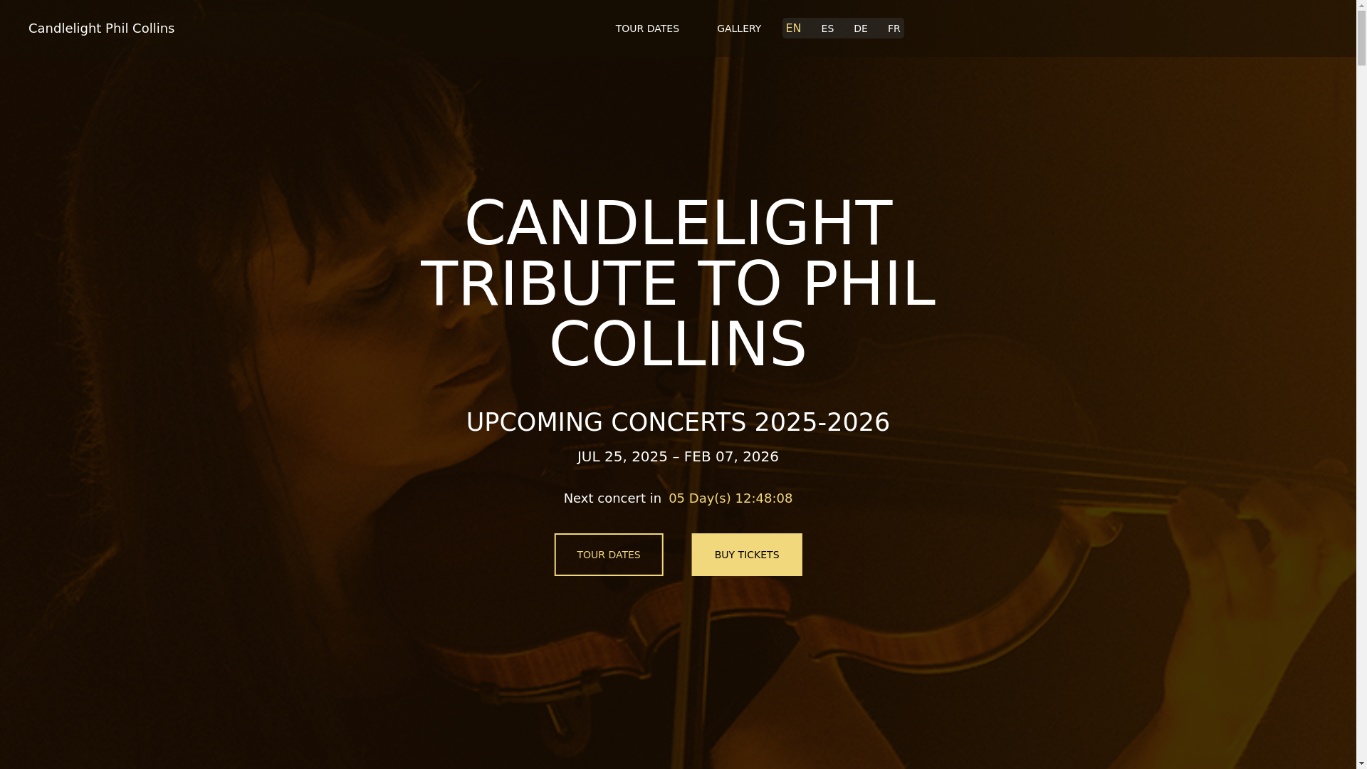 website screenshot of https://candlelightphilcollins-com-github-io.pages.dev/