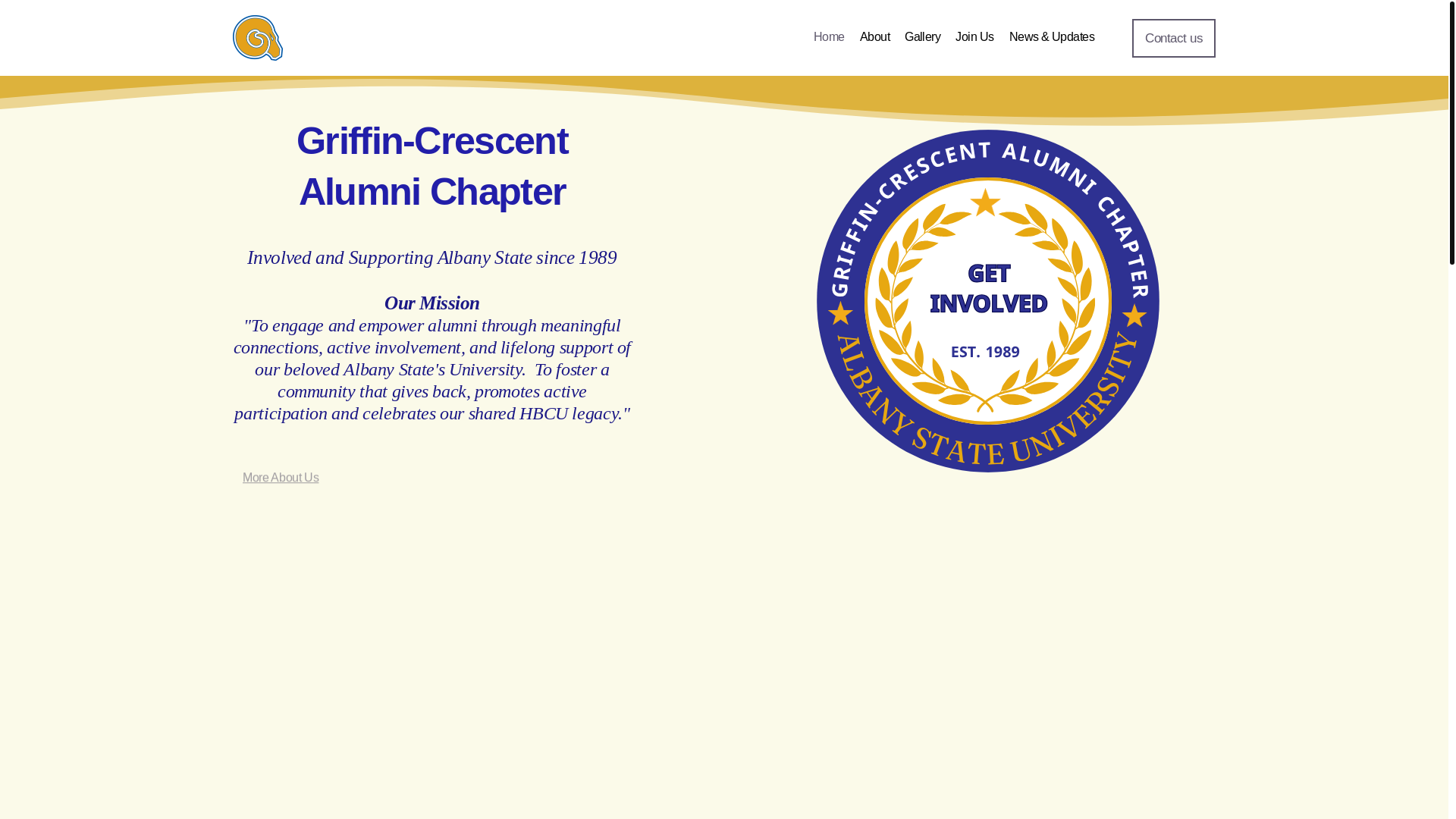 website screenshot of https://asugriffincrescent.com/