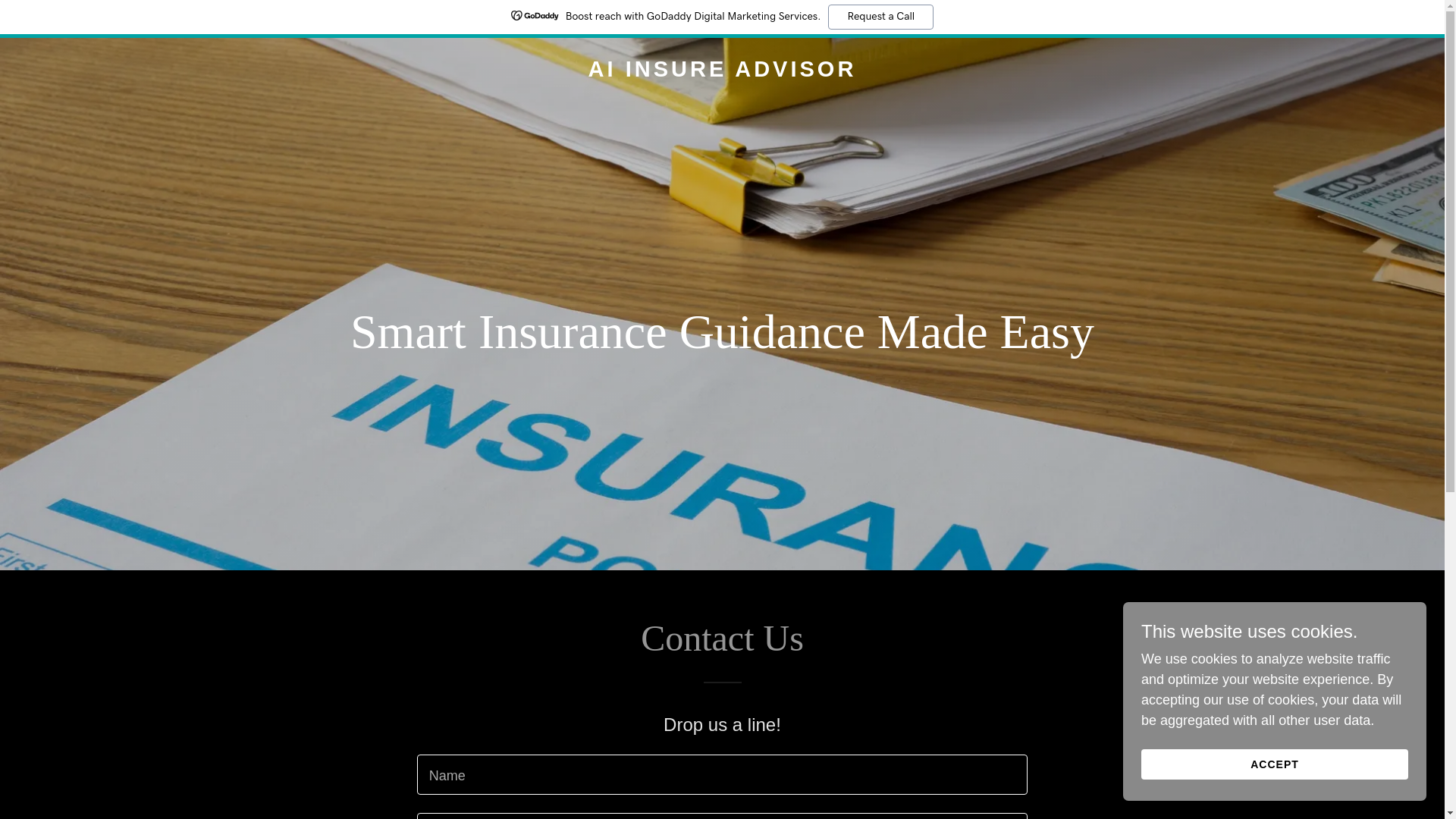 website screenshot of https://aiinsureadvisor.com/