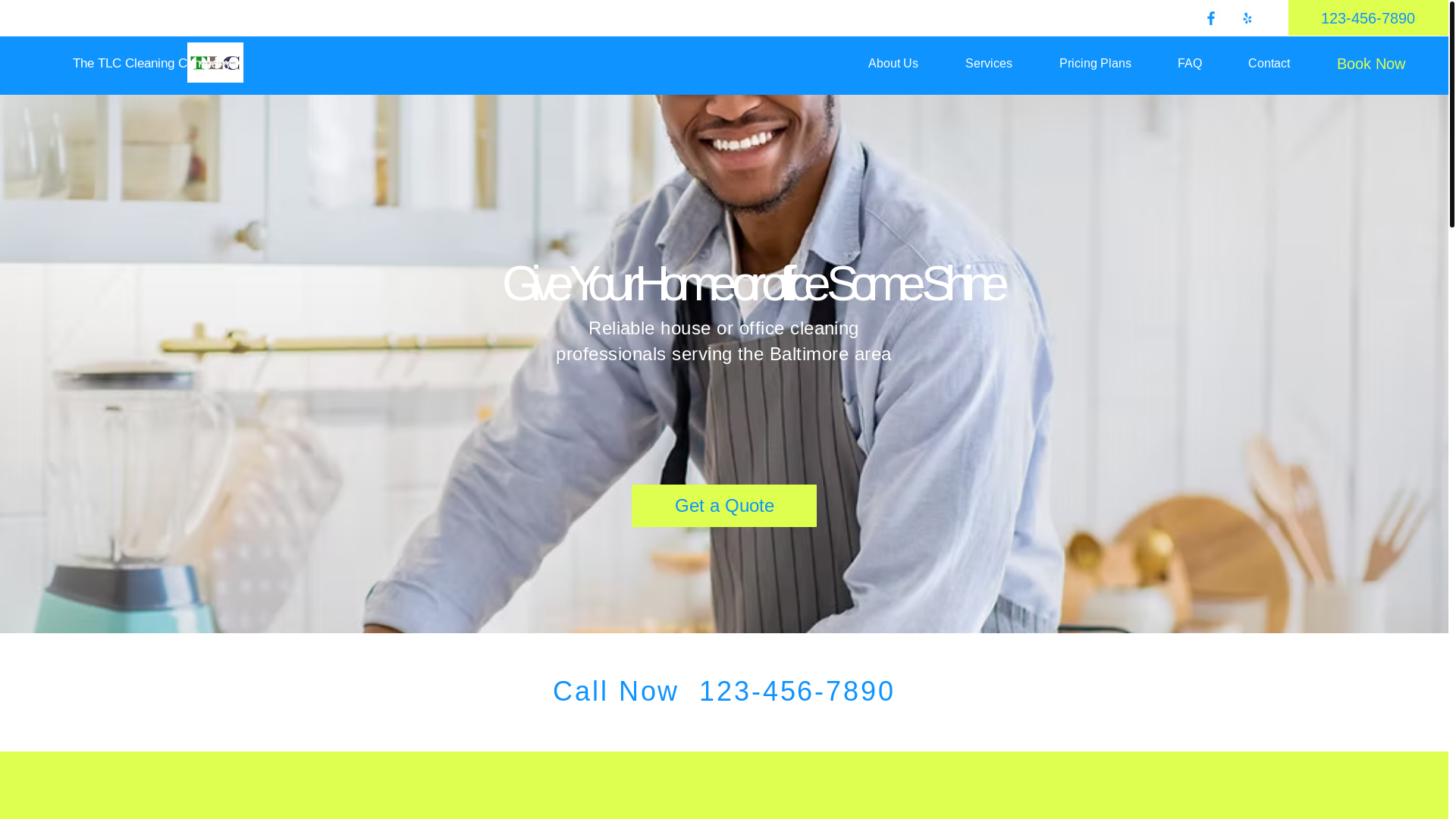website screenshot of https://tlcarecleaningcompany.com/