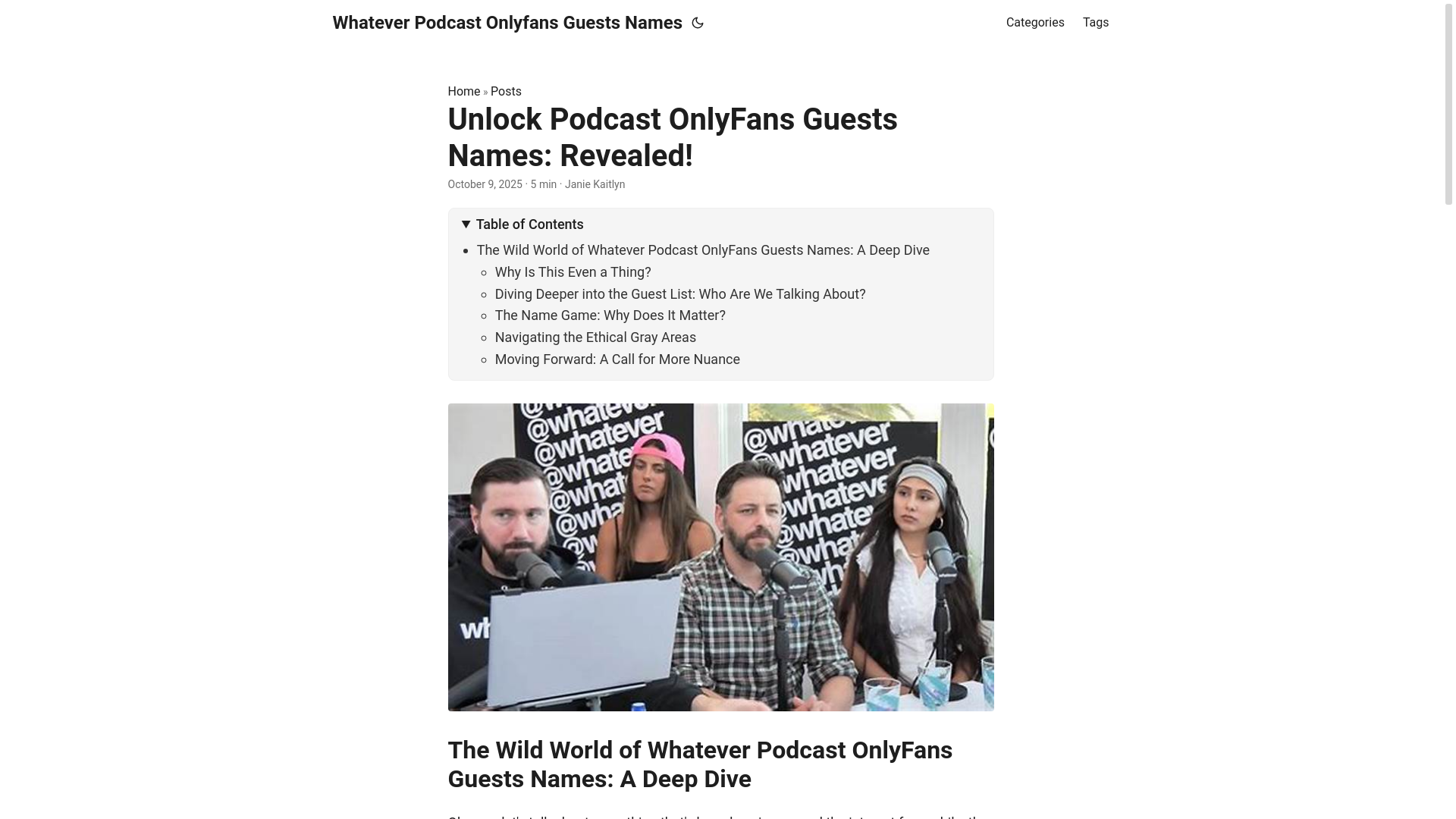 website screenshot of https://whatever-podcast-onlyfans-guests-names.pages.dev/