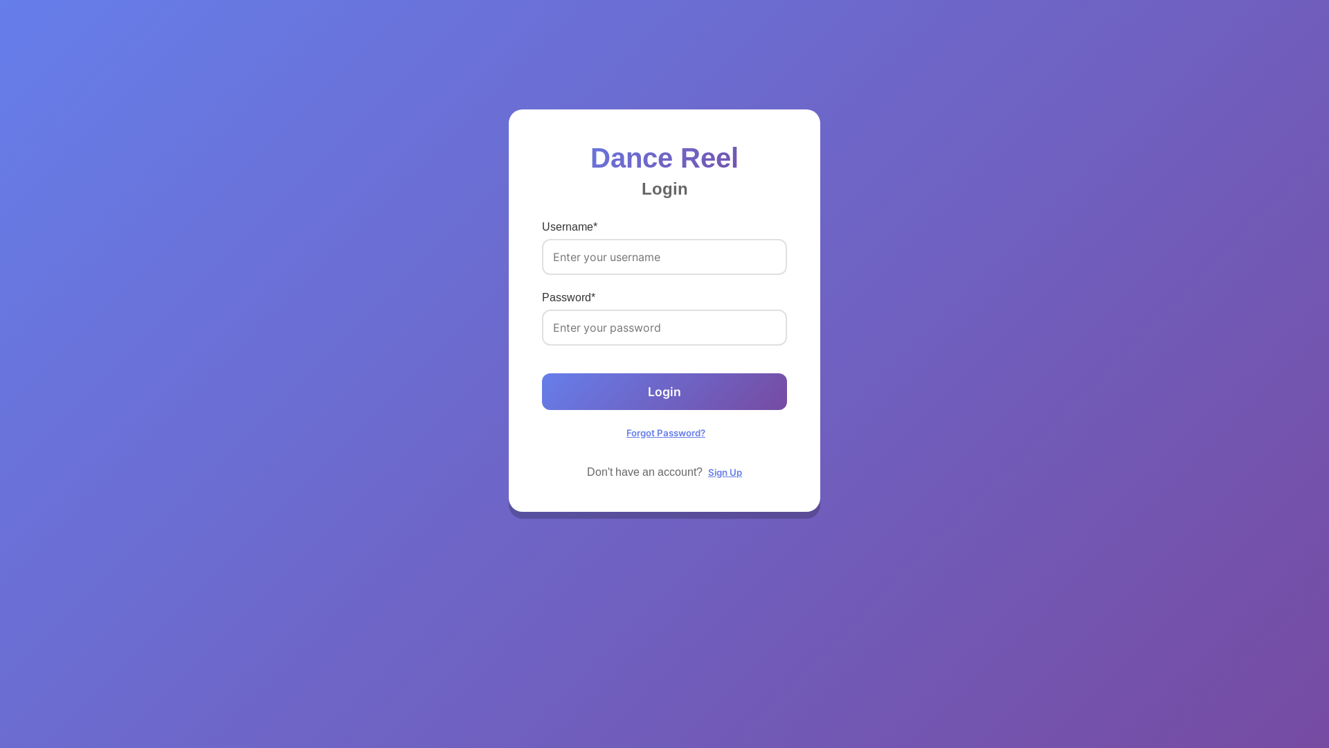 website screenshot of https://dancereel.pages.dev/