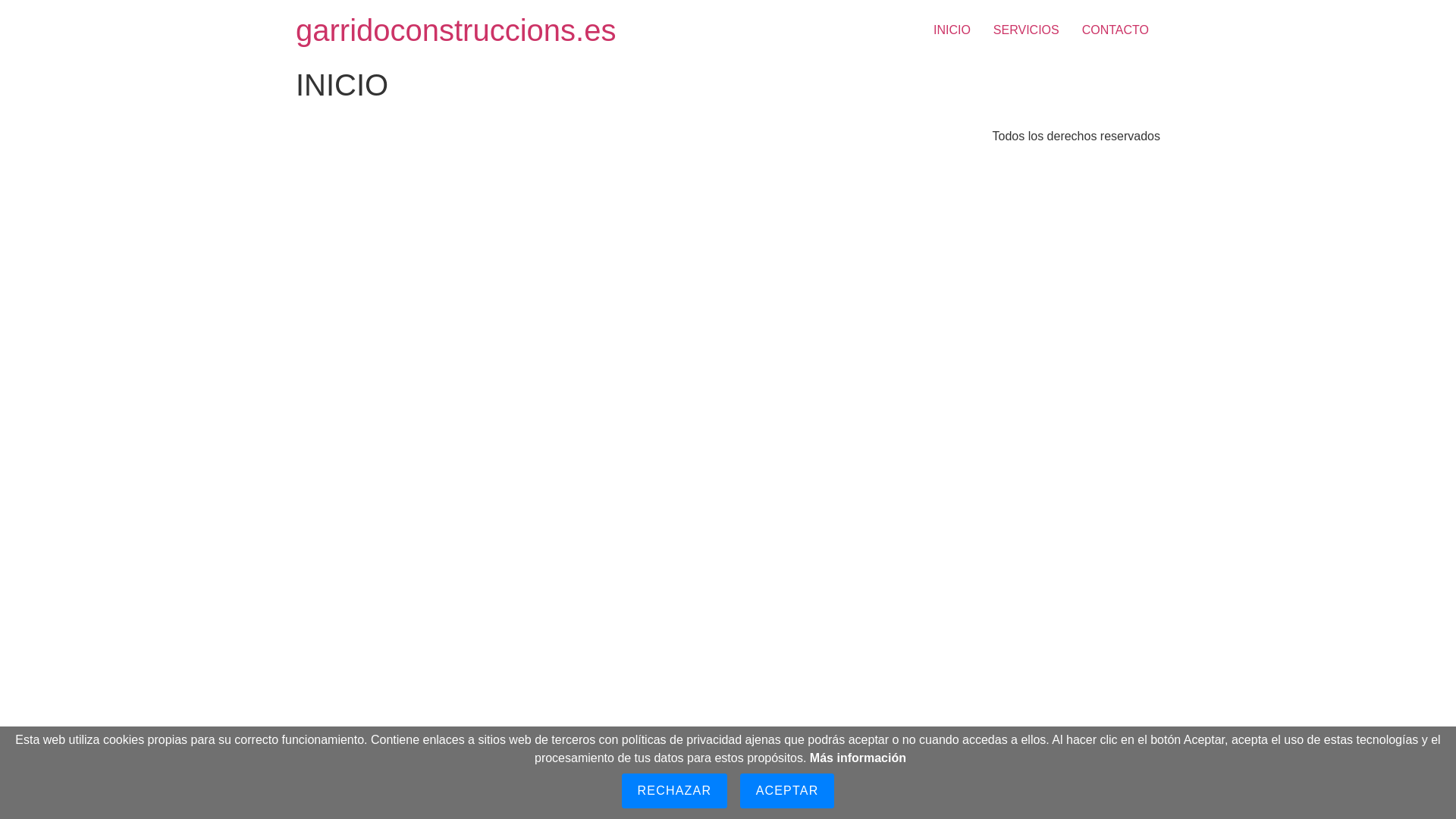 website screenshot of https://garridoconstruccions.es/