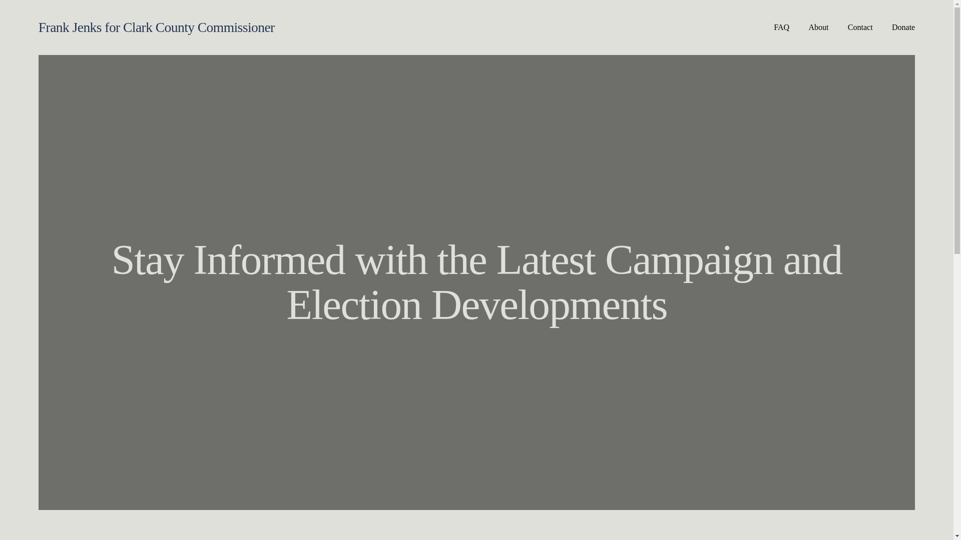 website screenshot of https://jenks4comissioner.com/