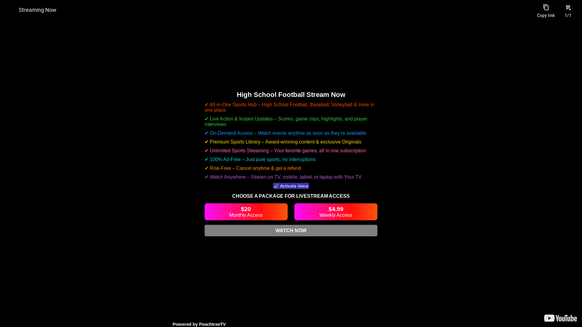 website screenshot of https://peachtreetv.pages.dev/