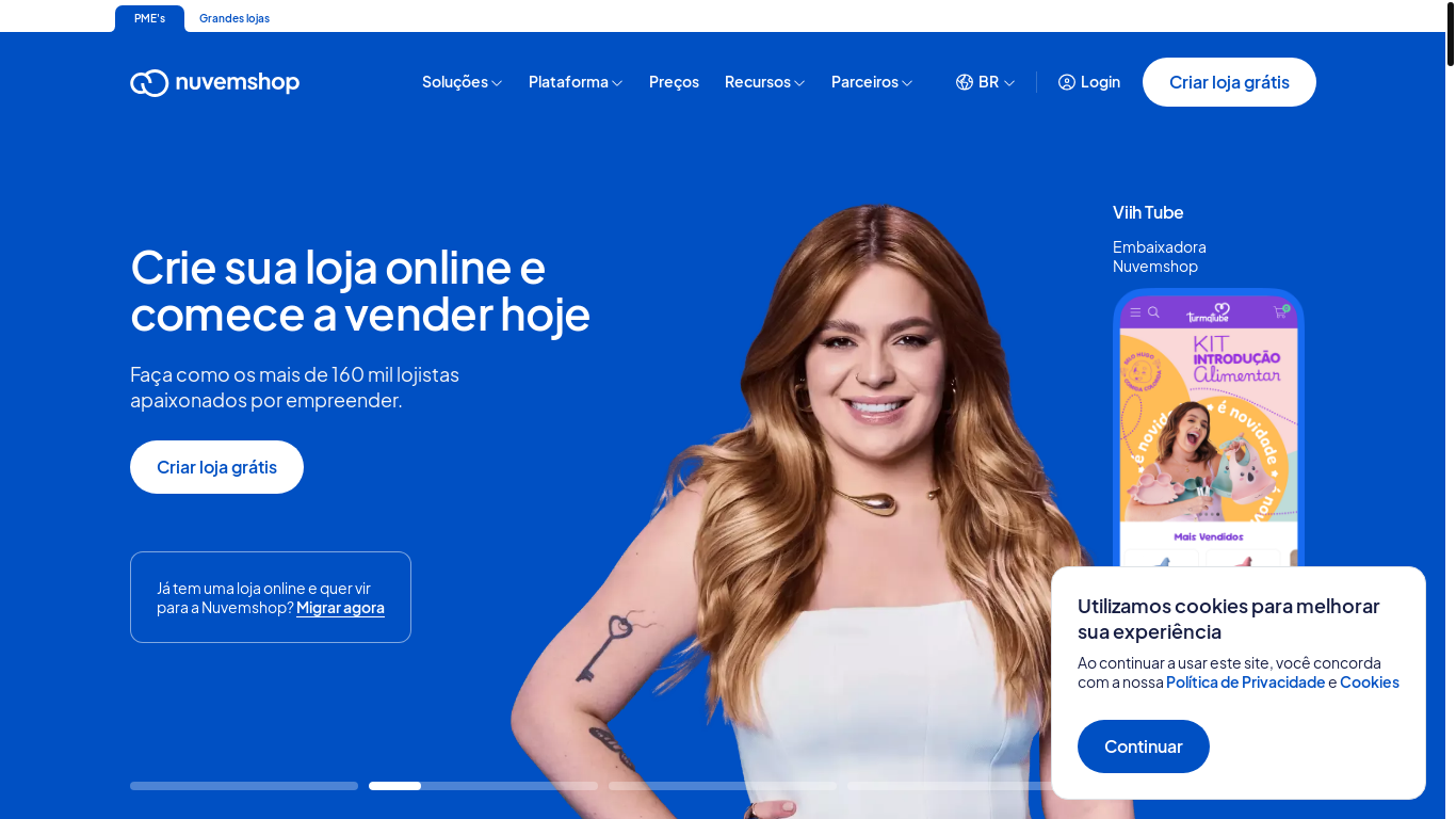 website screenshot of https://perfumeemdose.com.br/