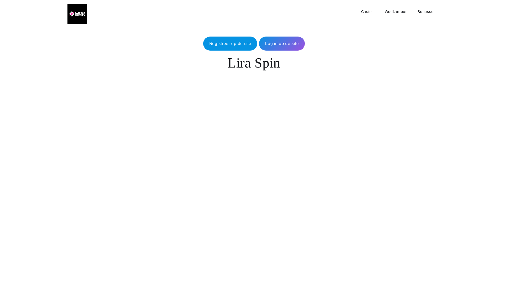 website screenshot of https://liraspinscasino.net/