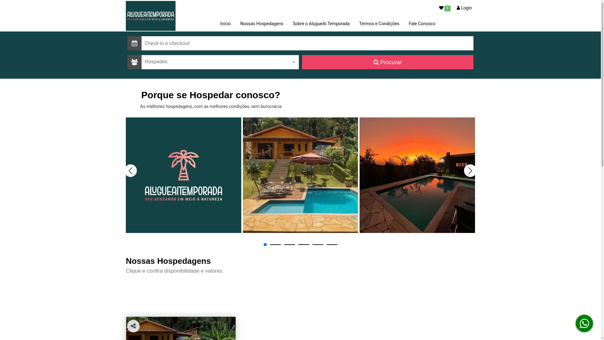 website screenshot of https://alugueaitemporada.com.br/