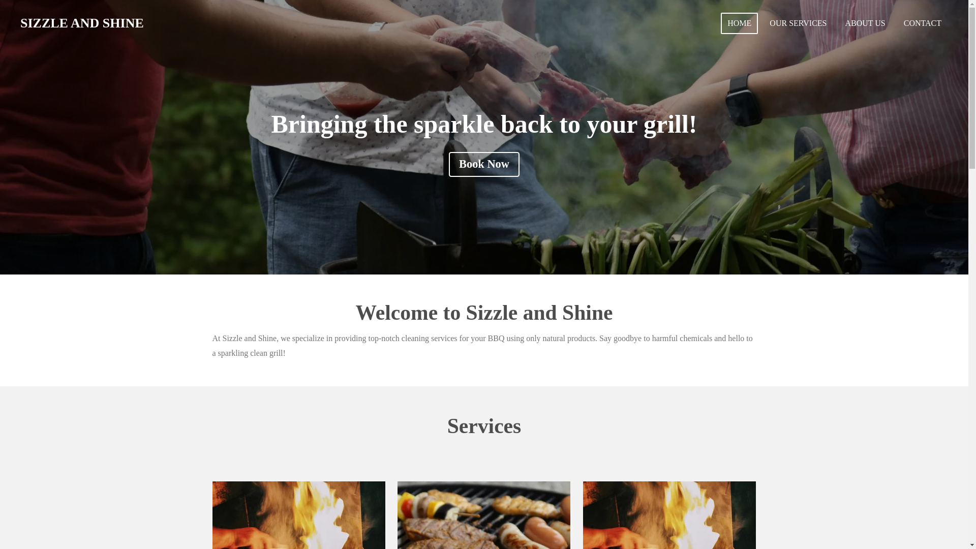 website screenshot of https://sizzleandshinebbq.com/