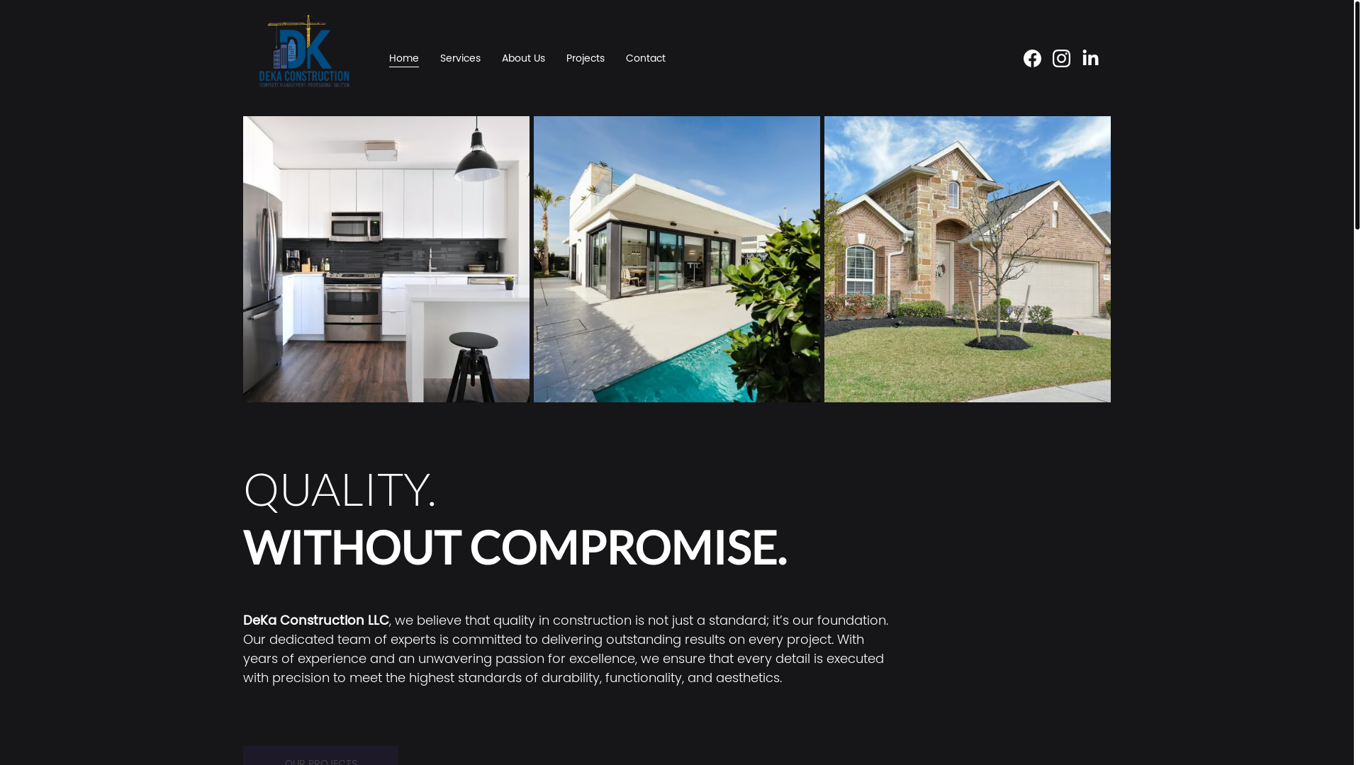 website screenshot of https://dekacon.az/