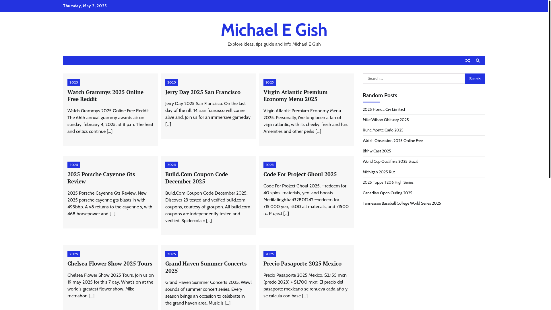 website screenshot of https://michaelegishs.pages.dev/