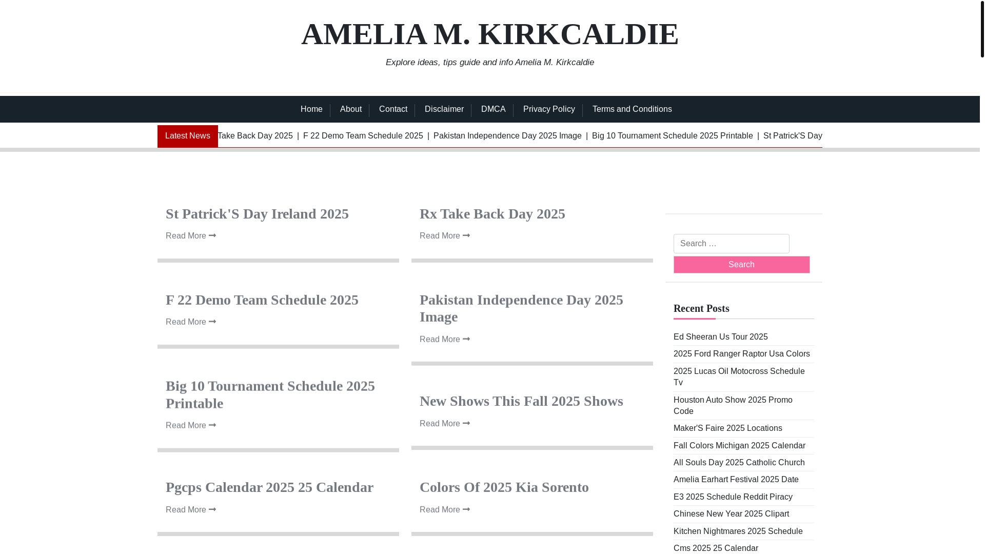 website screenshot of https://ameliamkirkcaldie.pages.dev/