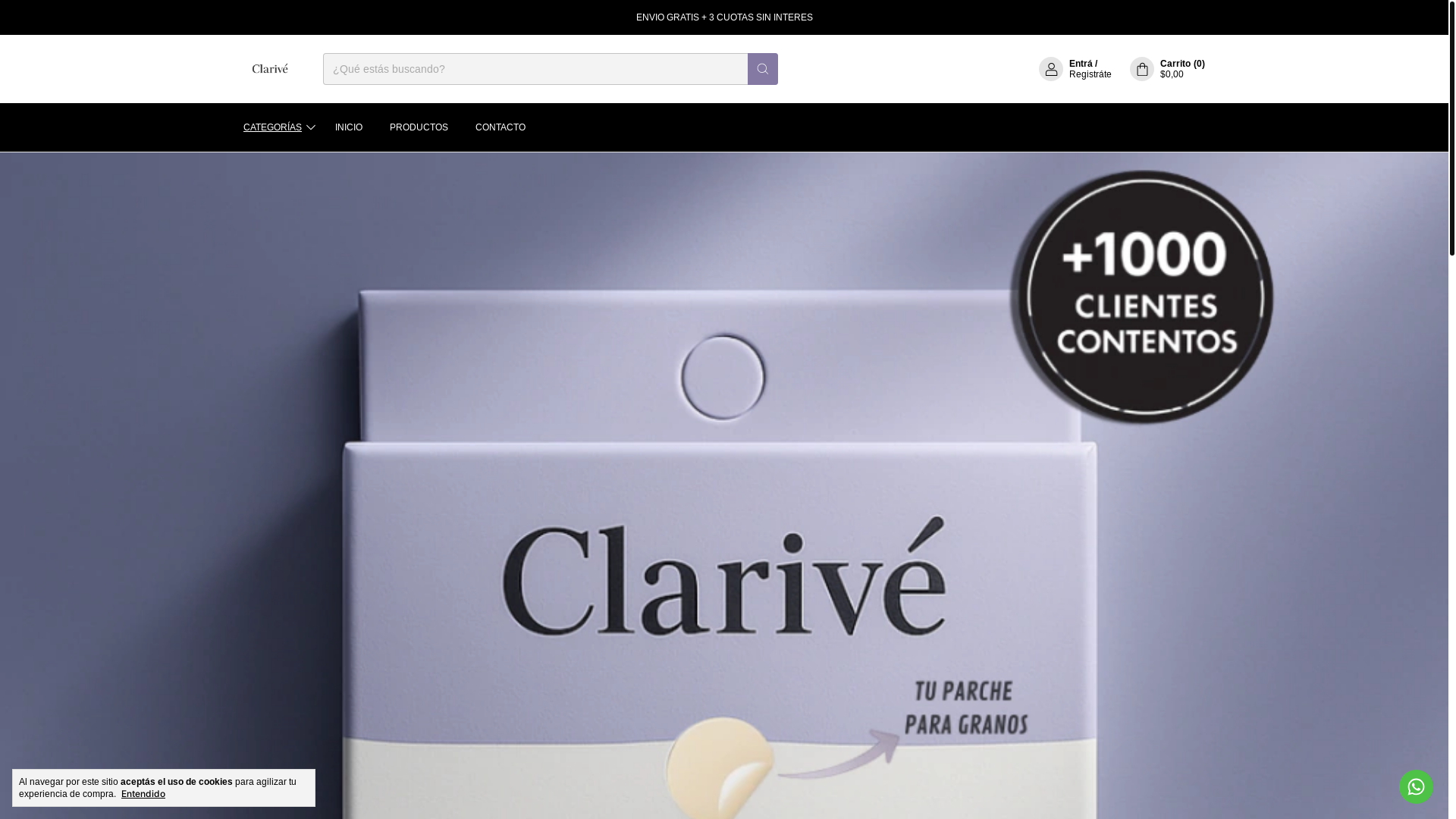 website screenshot of https://clarive.com.ar/