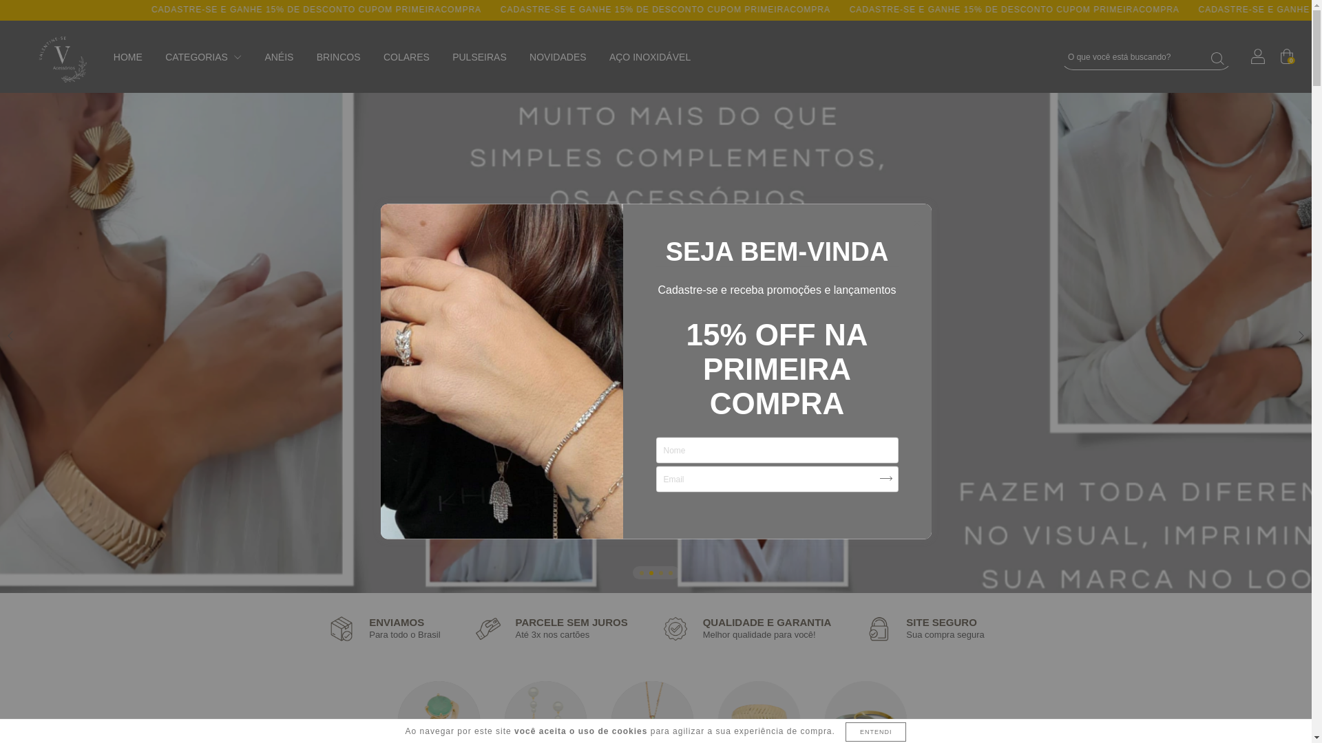 website screenshot of https://carvaleacessorios.com.br/