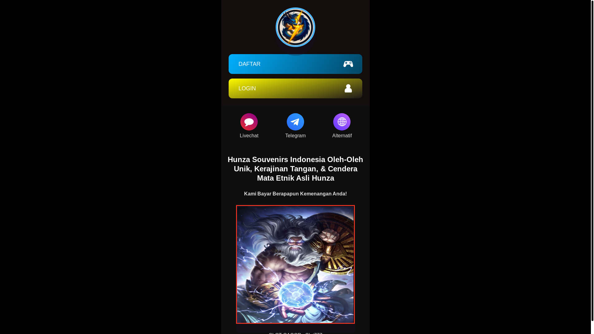 website screenshot of https://hunzasouvenirs-1.pages.dev/