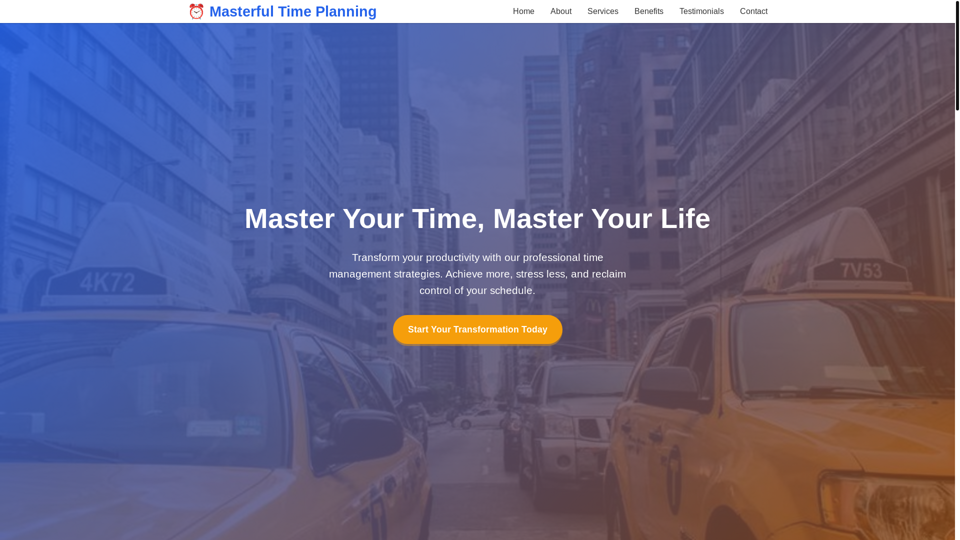 website screenshot of https://masterfultimeplanning.shop/