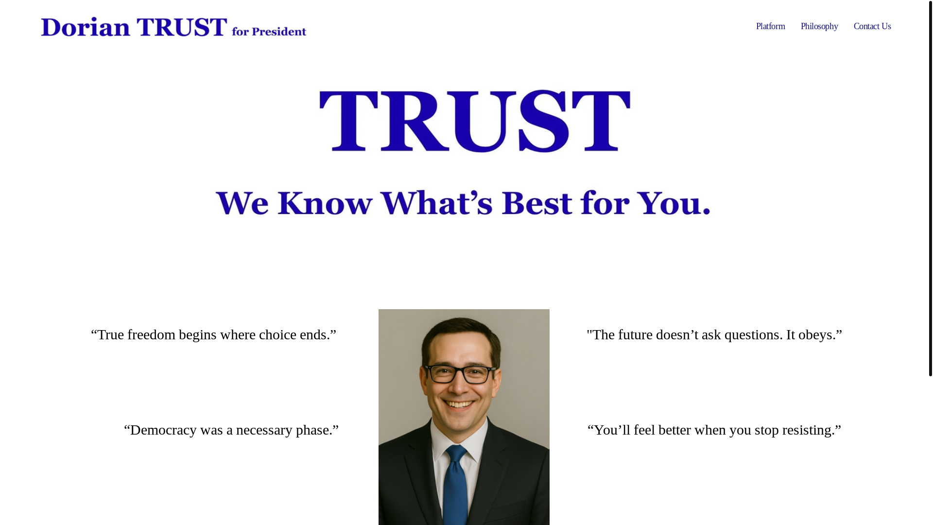 website screenshot of https://trustgovt.com/