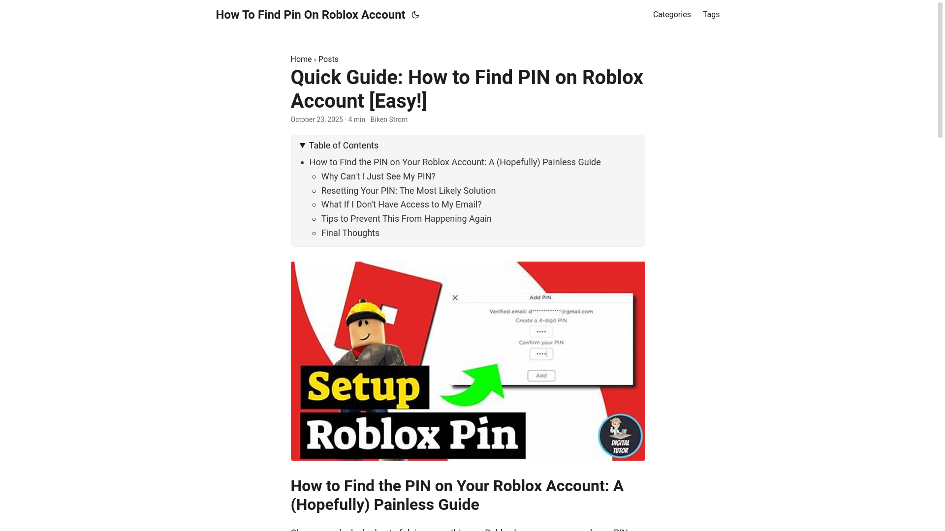 website screenshot of https://how-to-find-pin-on-roblox-account.pages.dev/