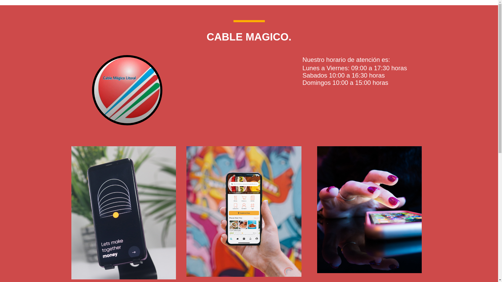website screenshot of https://cablemagico.cl/