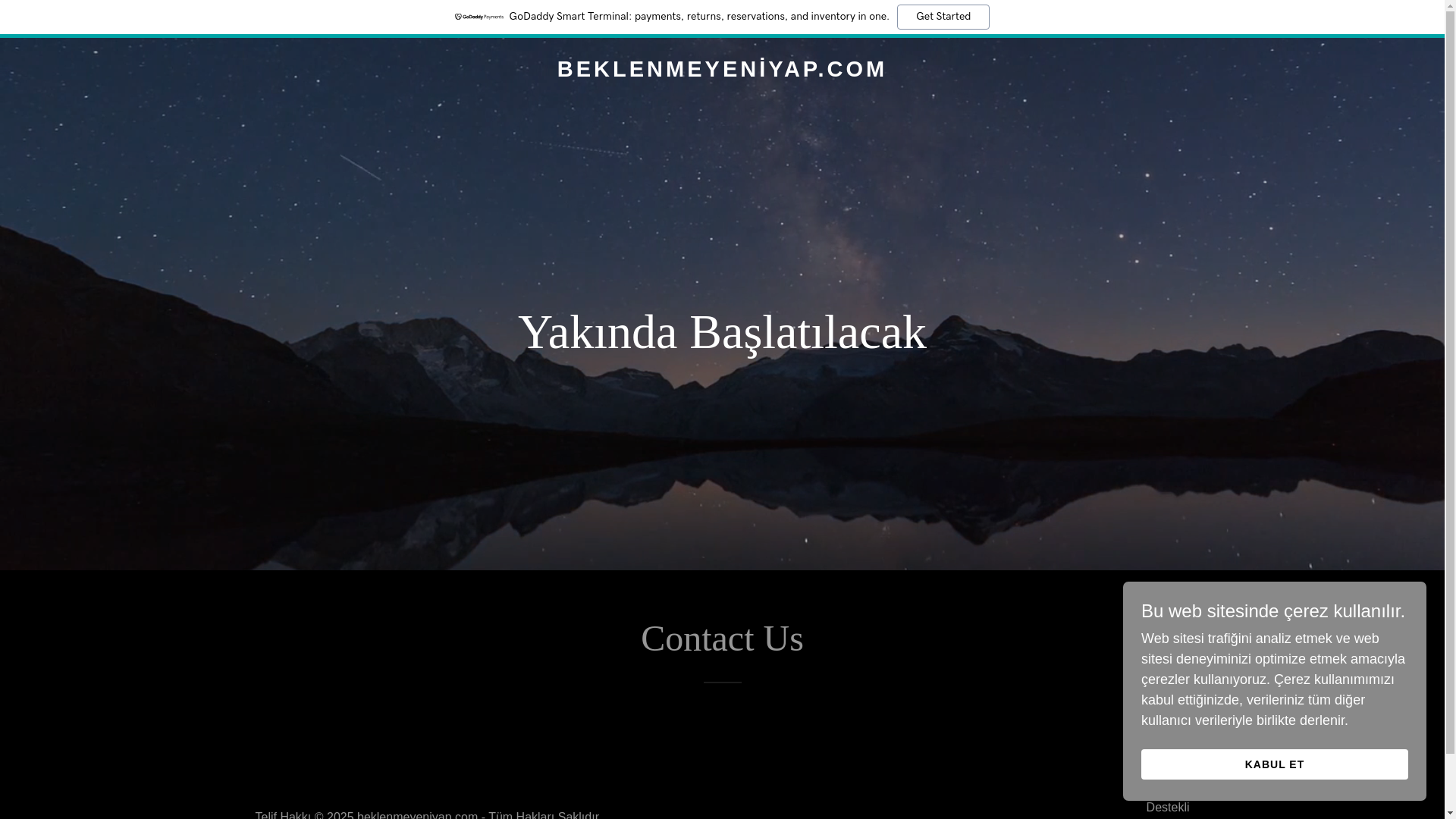 website screenshot of https://beklenmeyeniyap.com/