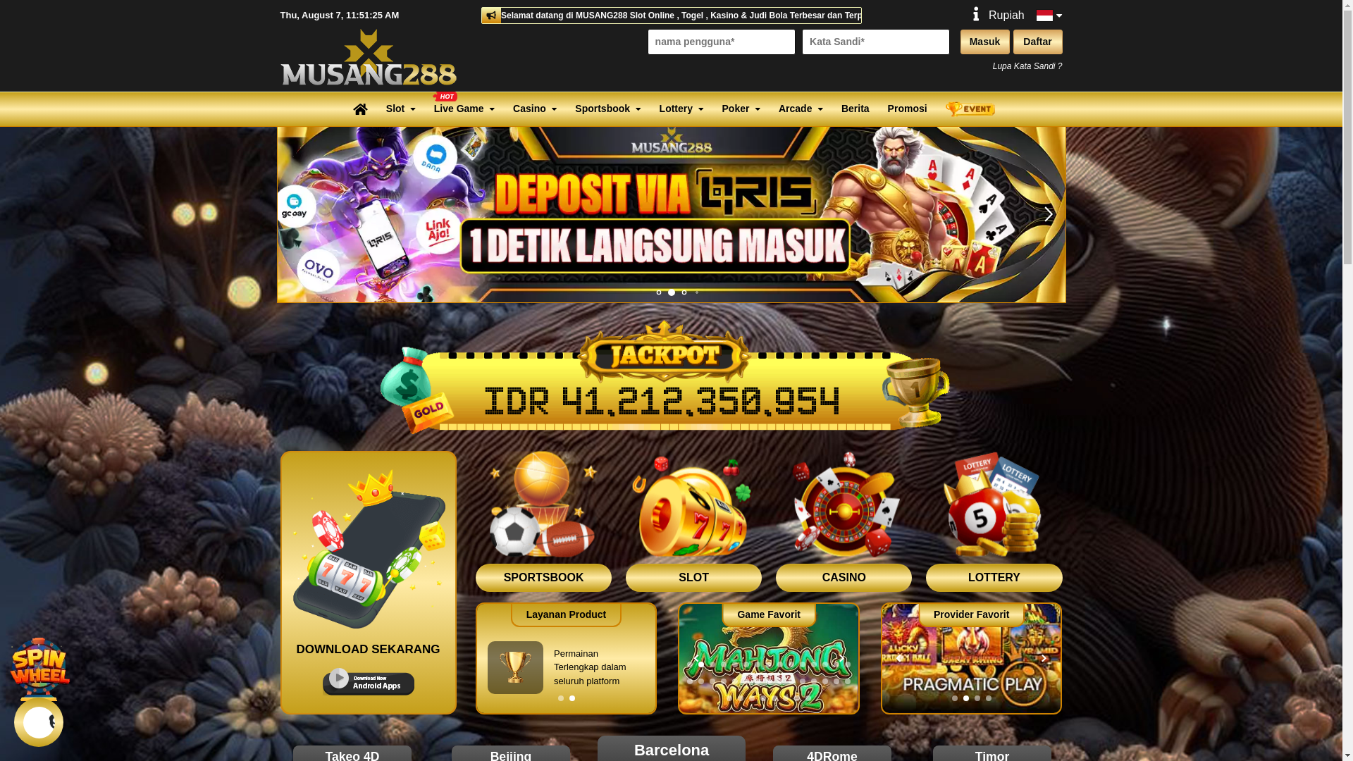 website screenshot of https://musang288gucci.com/