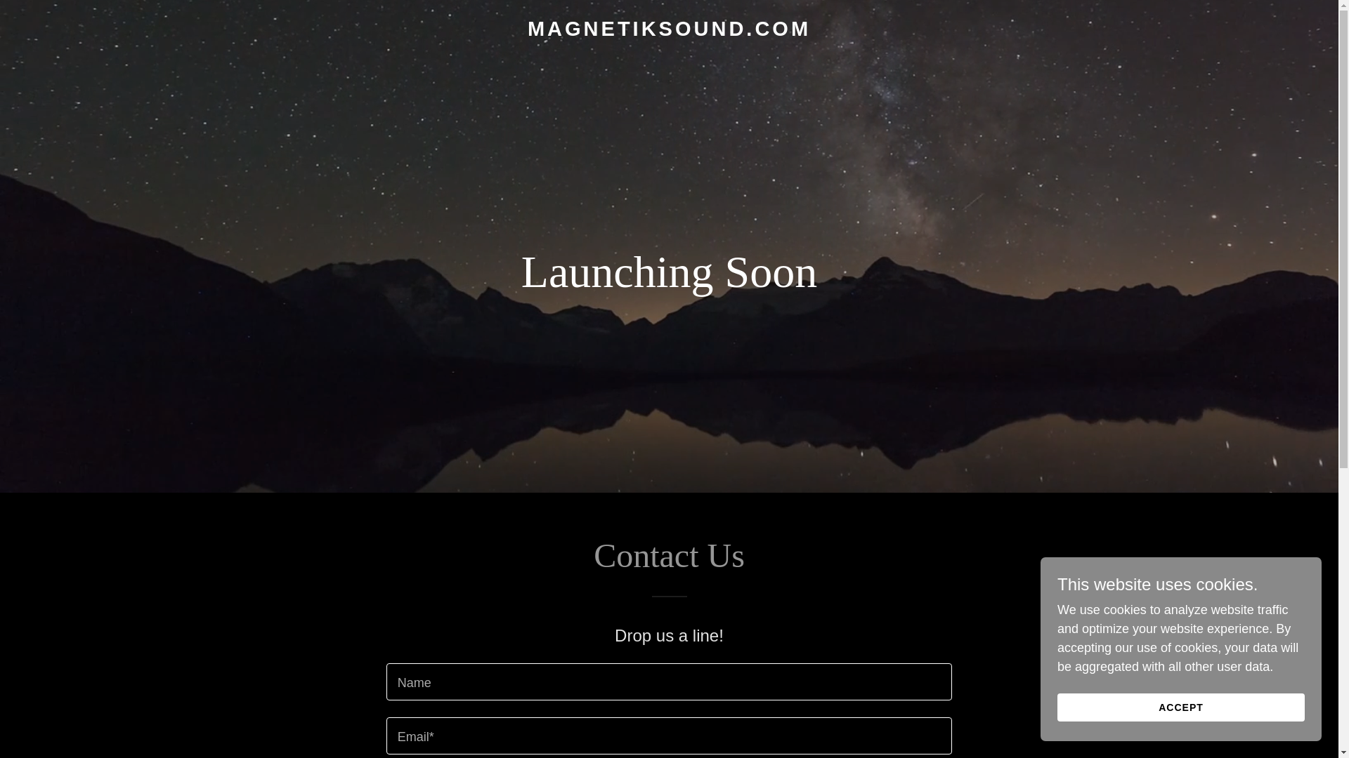 website screenshot of https://magnetiksound.com/