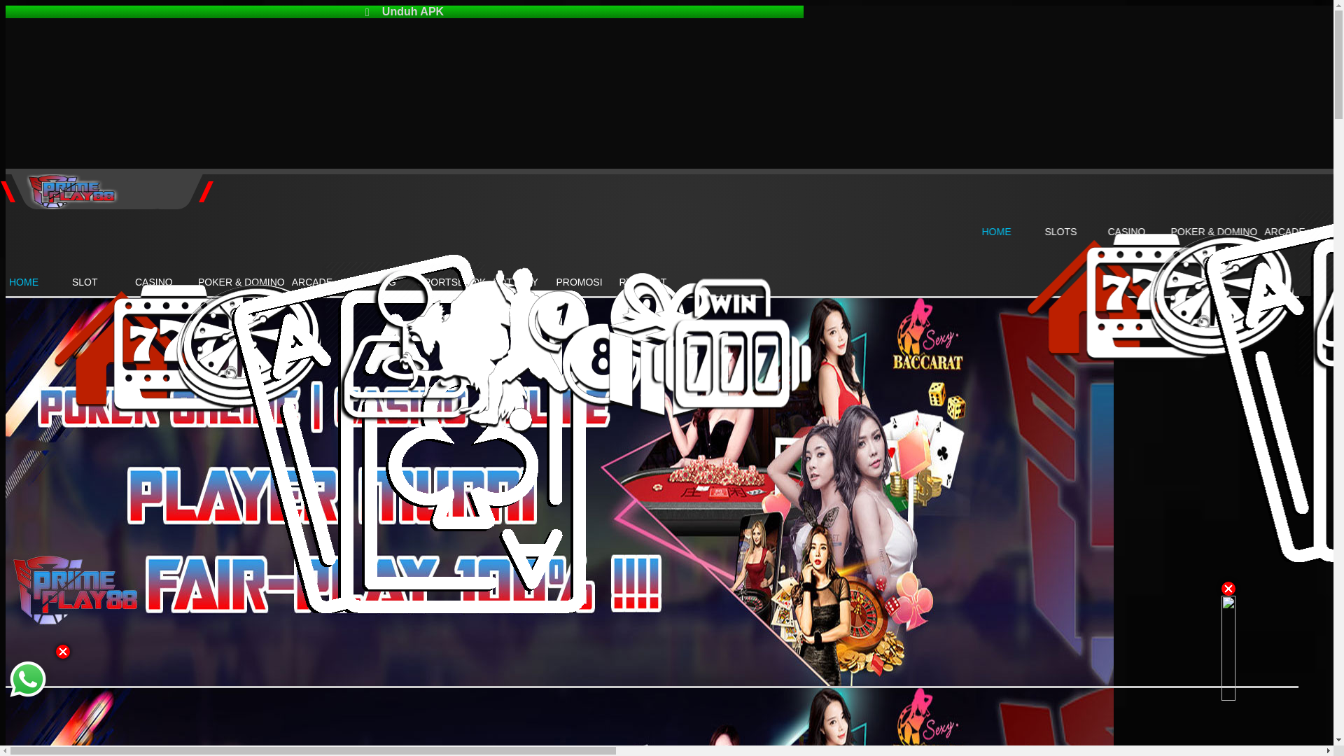 website screenshot of https://primeplay88.fit/