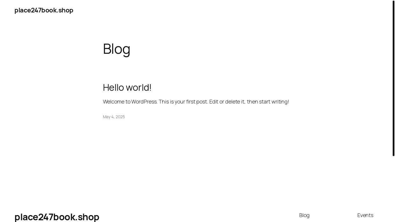 website screenshot of https://place247book.shop/