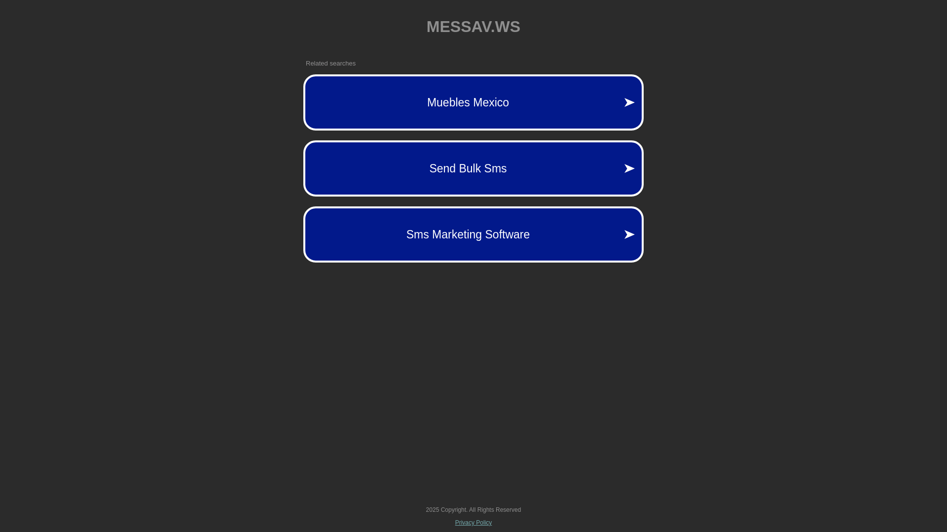 website screenshot of https://messav.ws/