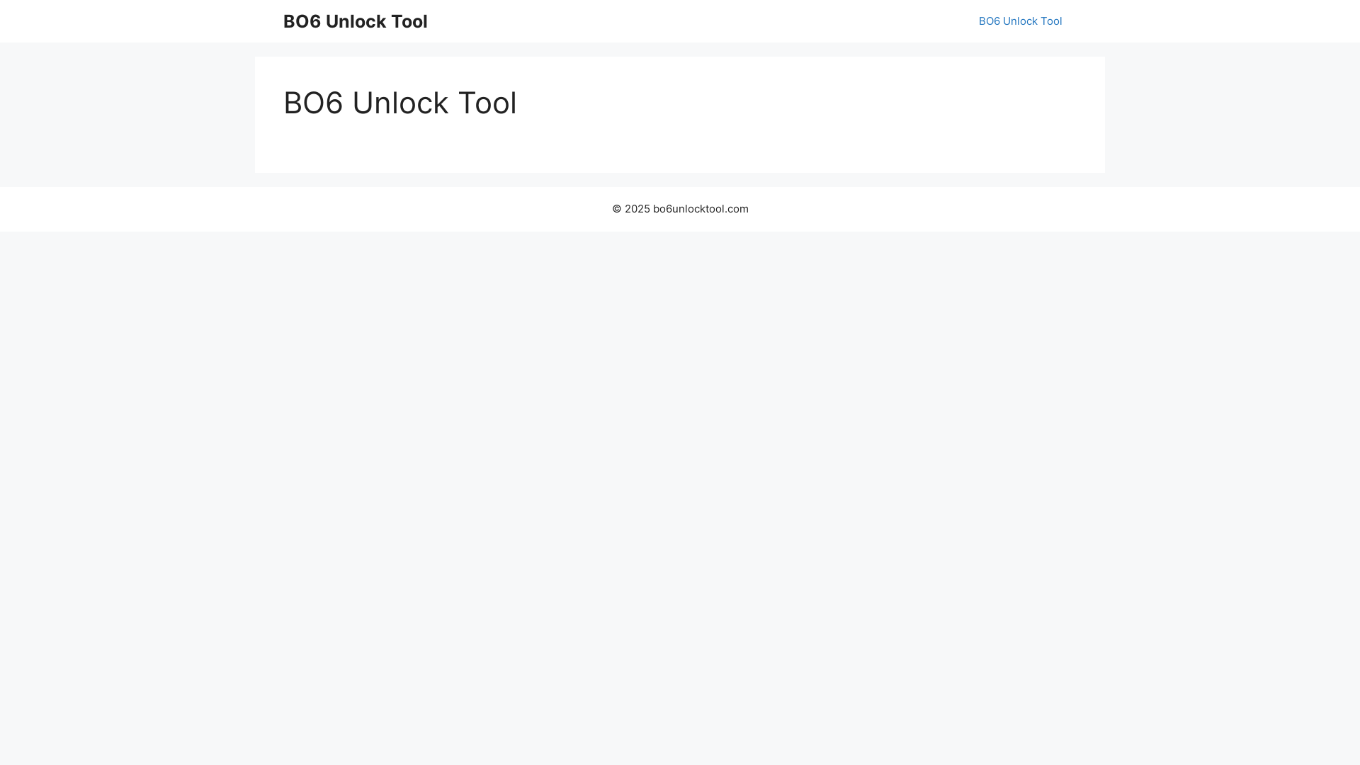 website screenshot of https://bo6unlocktool.com/