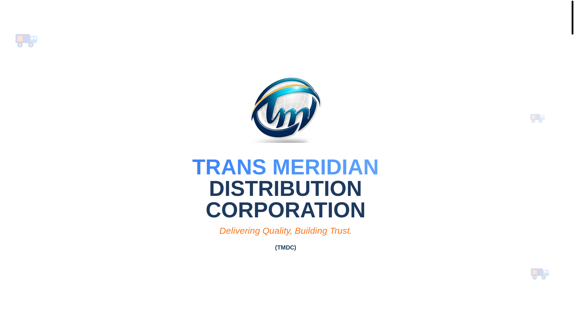 website screenshot of https://transmeridiandistribution.com/