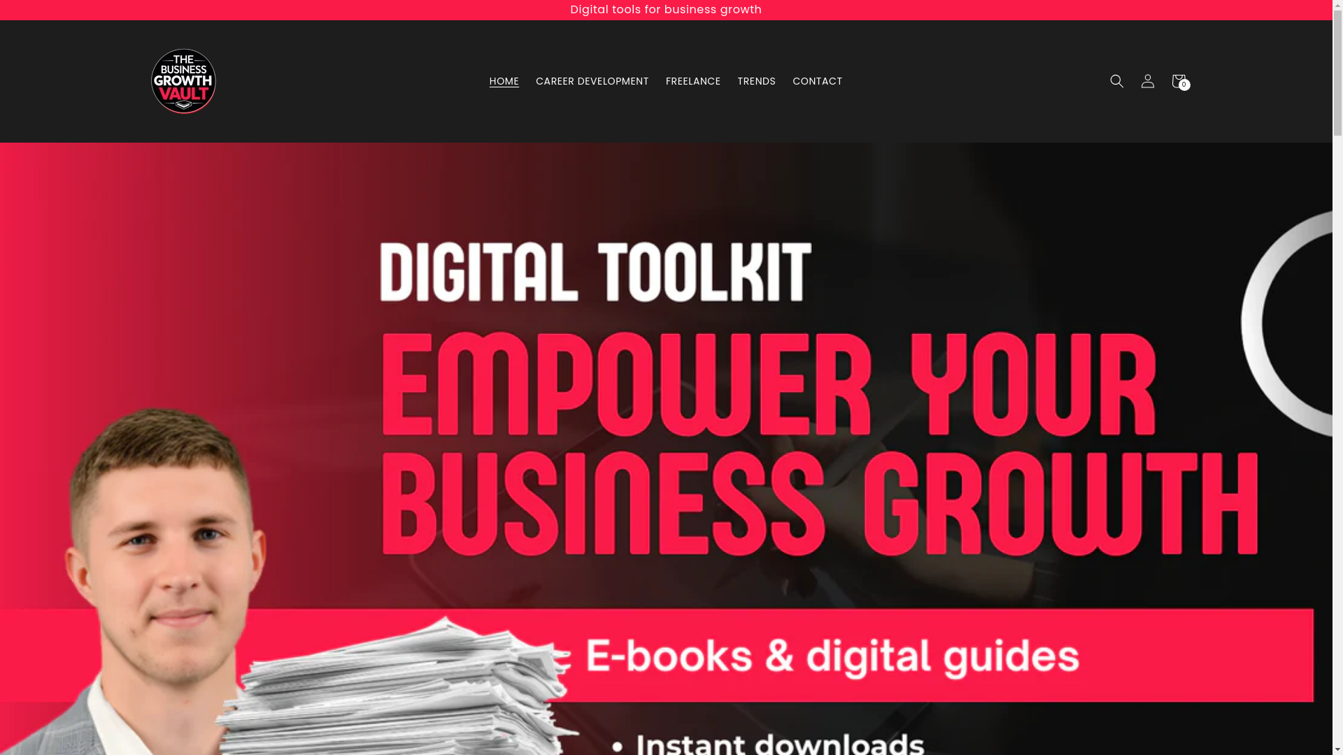 website screenshot of https://thebusinessgrowthvault.com/