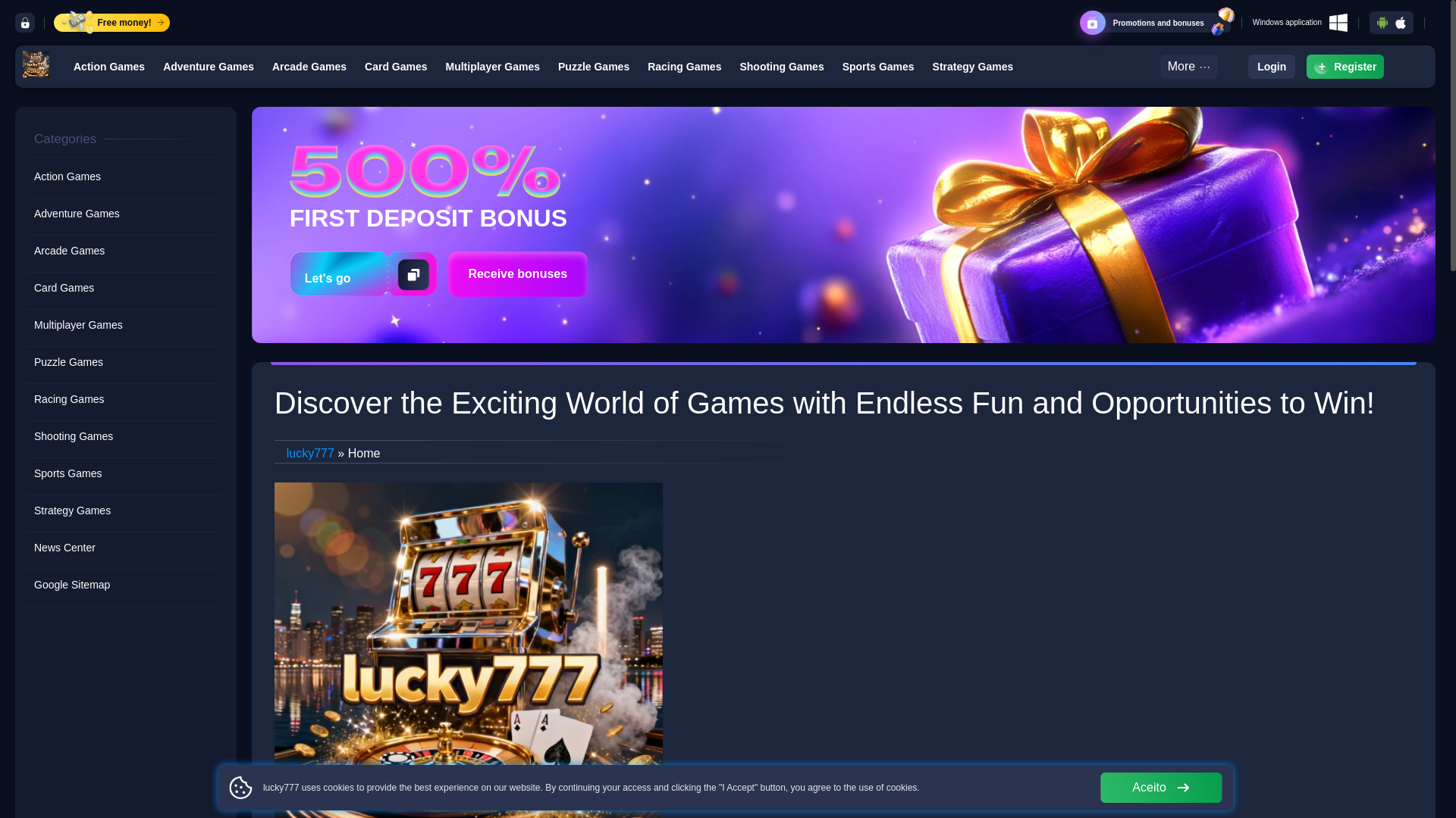 website screenshot of https://phllucky777.com/