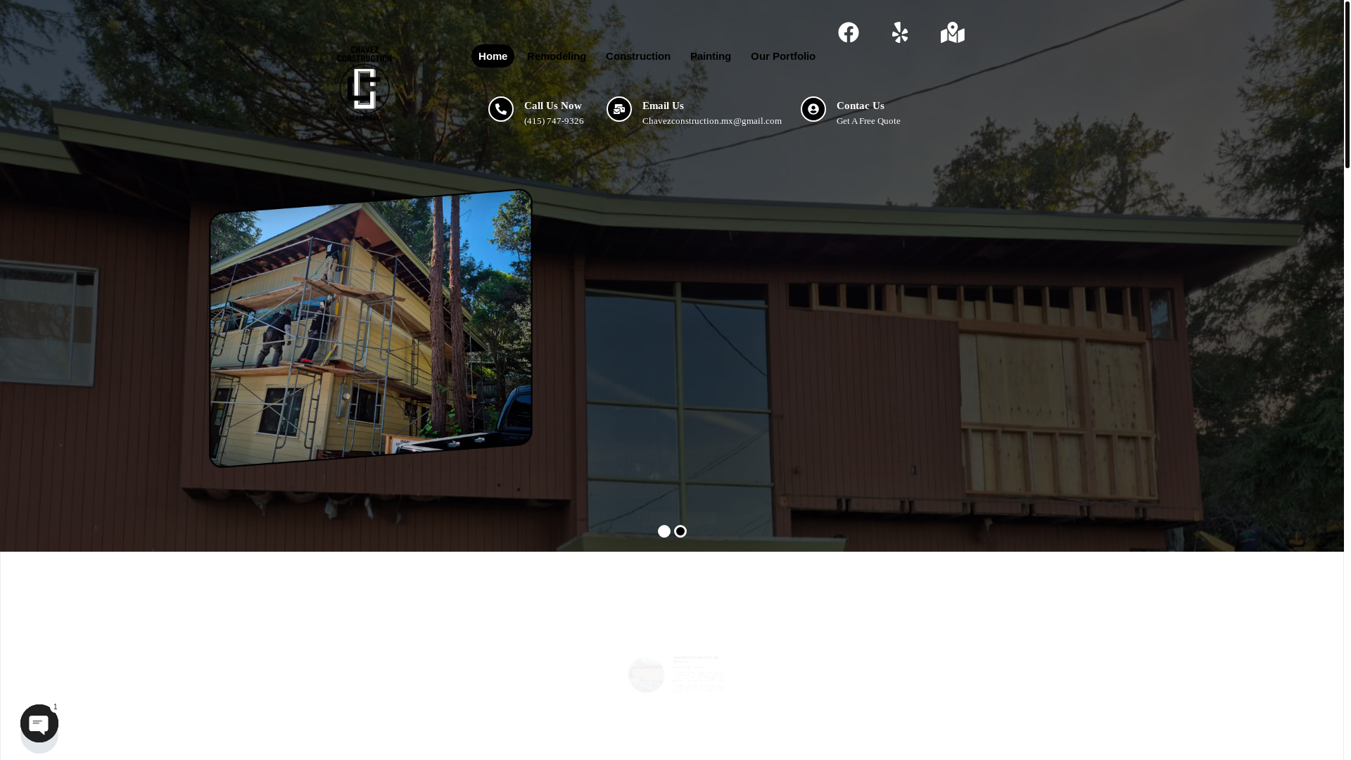 website screenshot of https://chavezconstructionmx.com/