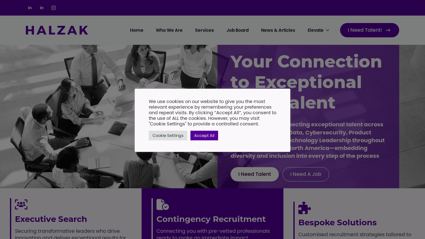 website screenshot of https://usehalzakrec.com/