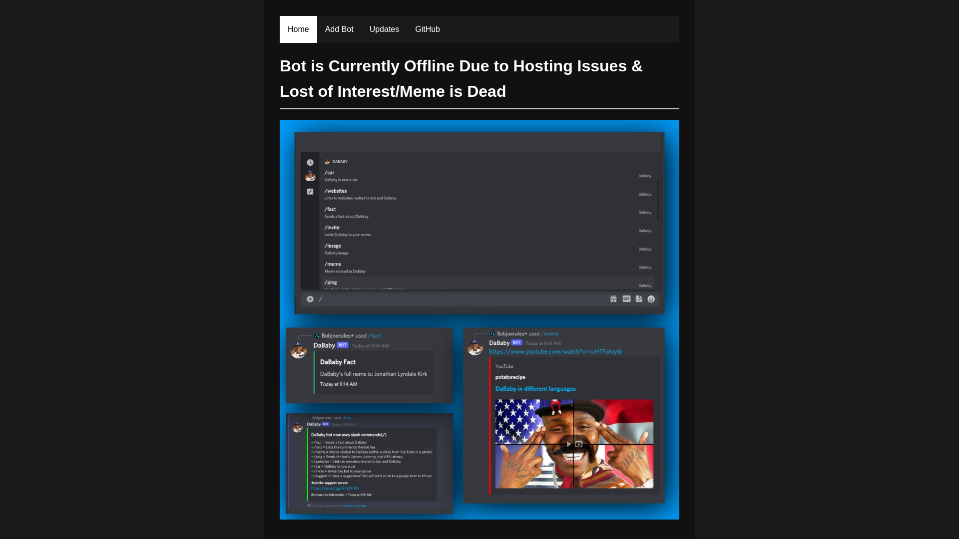 website screenshot of https://dababy-6no.pages.dev/