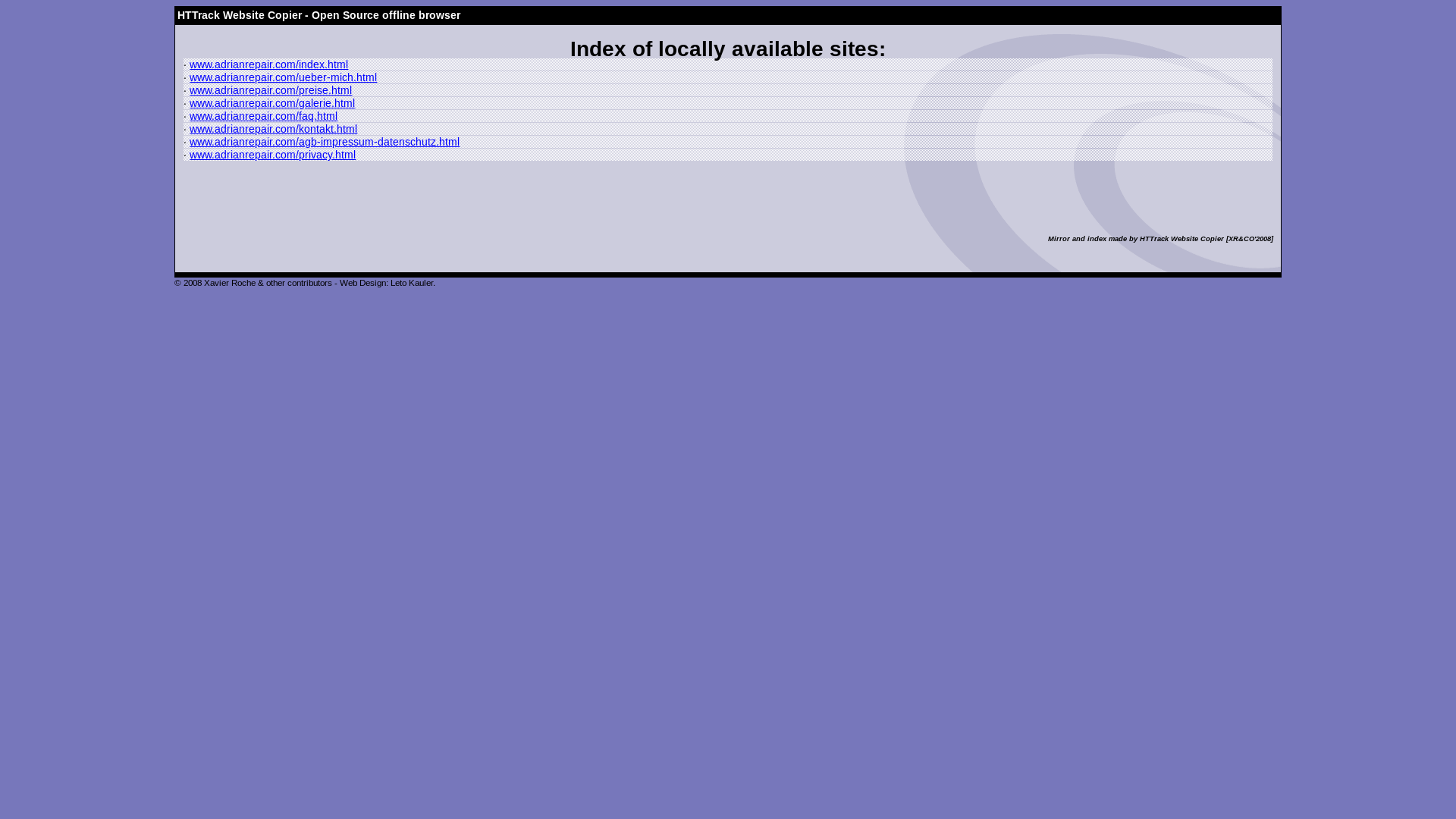 website screenshot of https://adrianrepair.pages.dev/