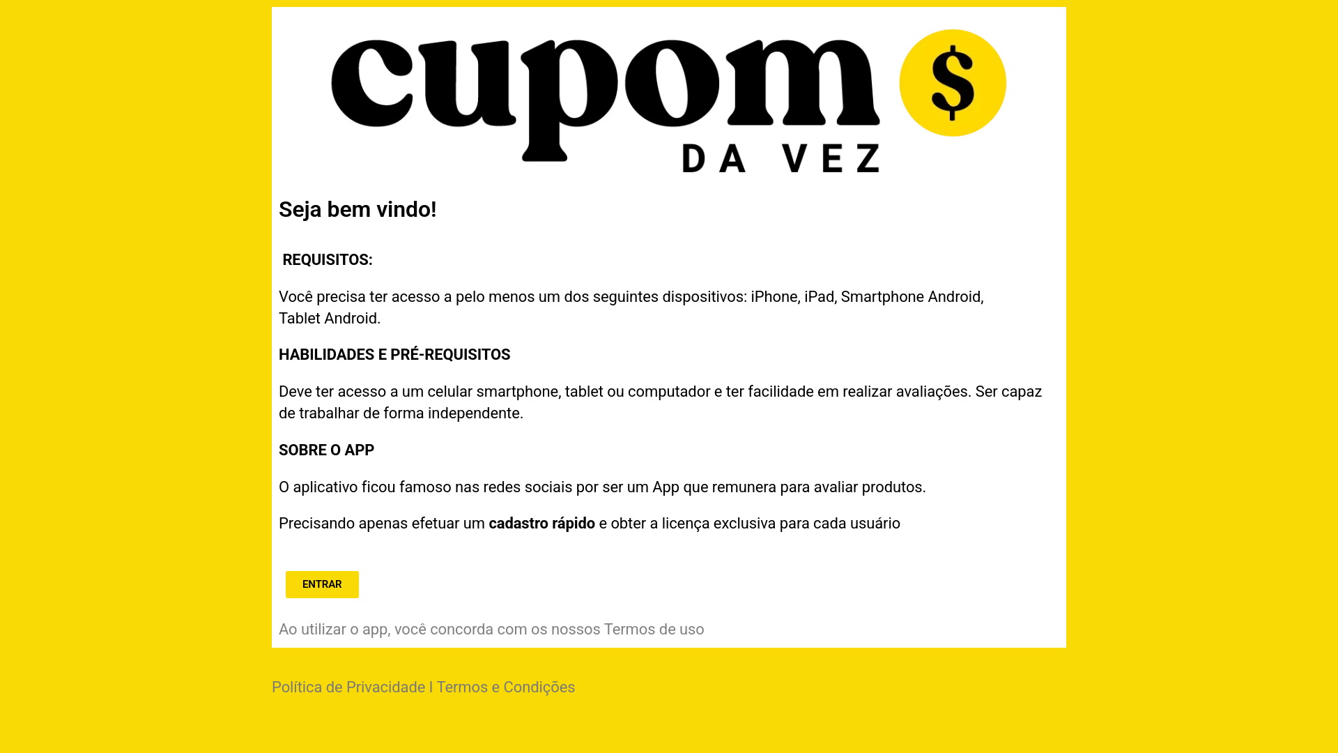 website screenshot of https://cupomtktk.fun/