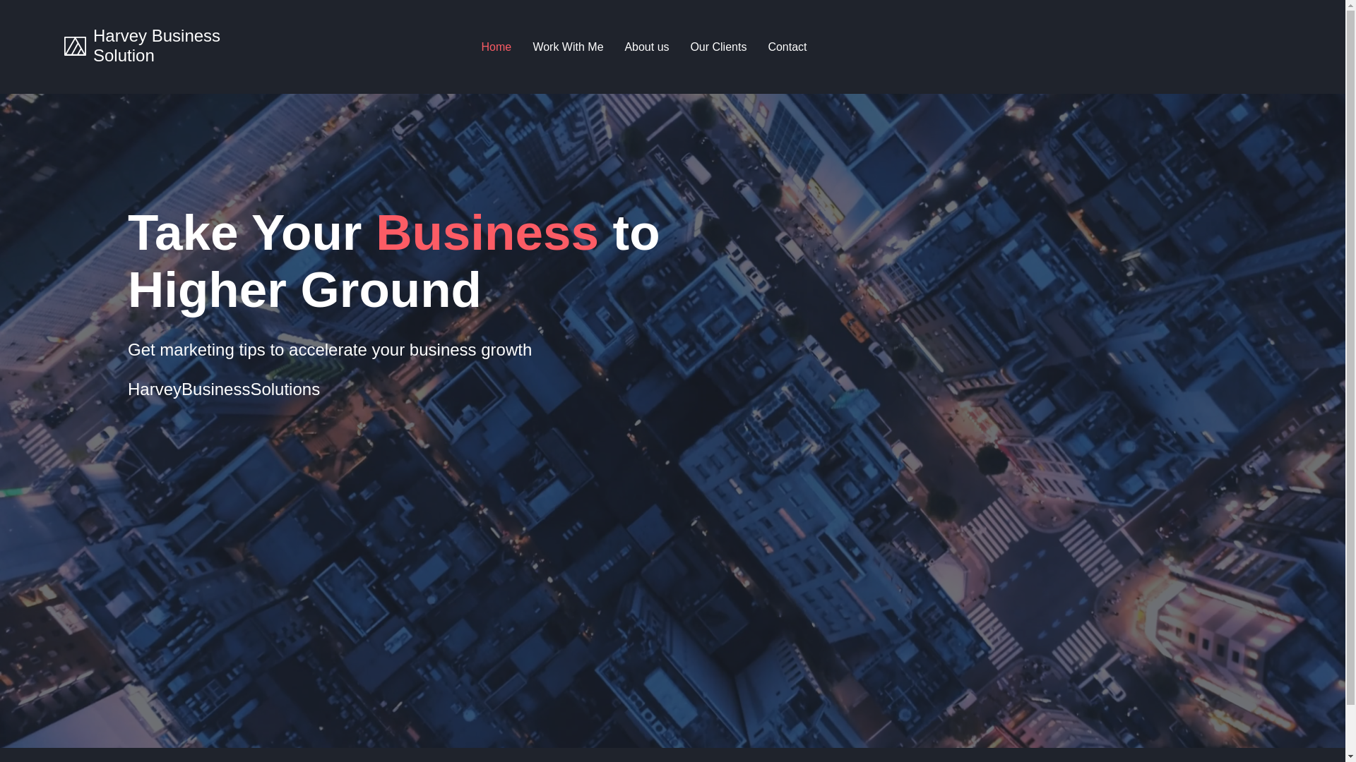 website screenshot of https://harveybusinesssolutions.com/