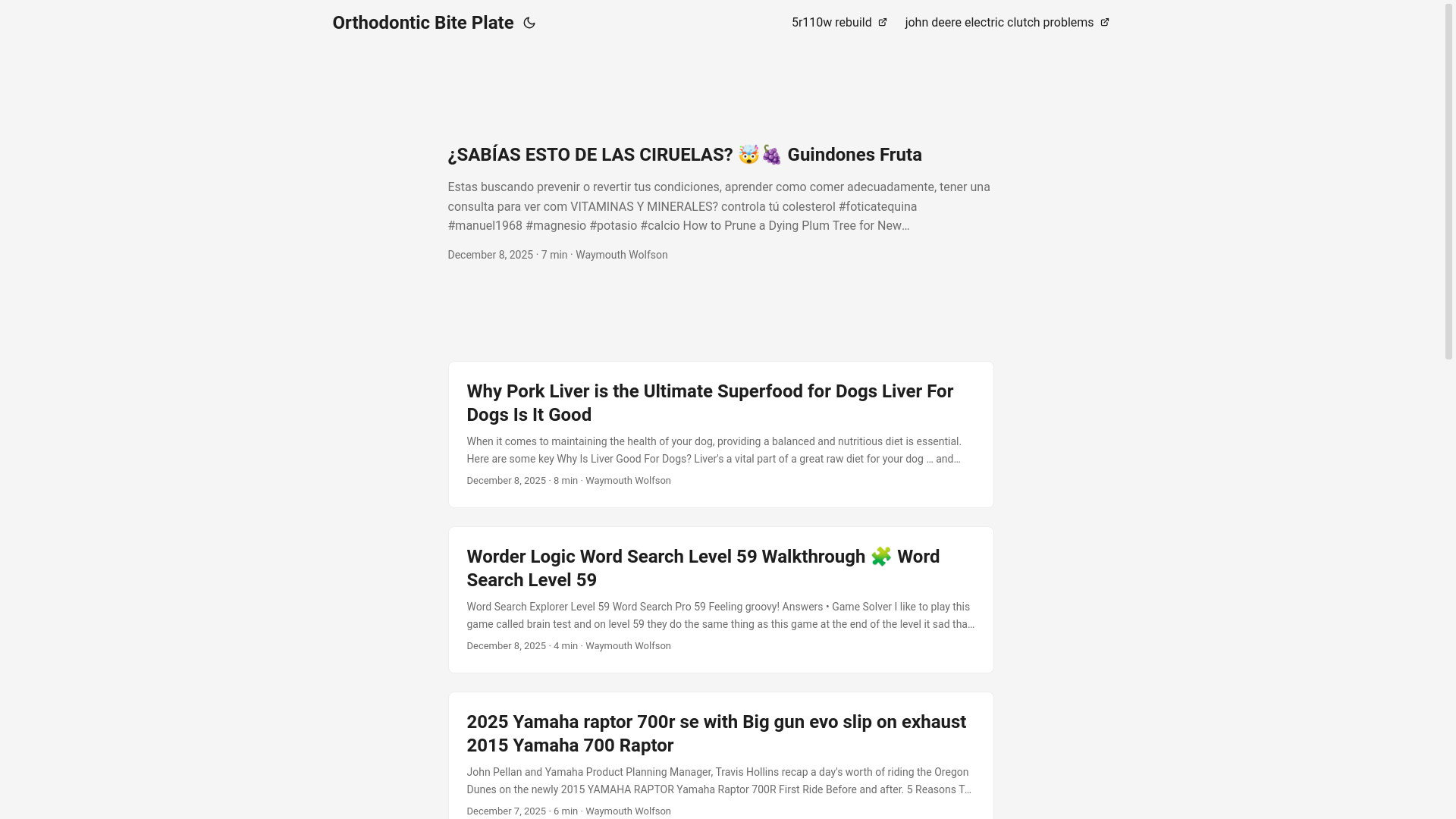 website screenshot of https://orthodonticbiteplate.pages.dev/