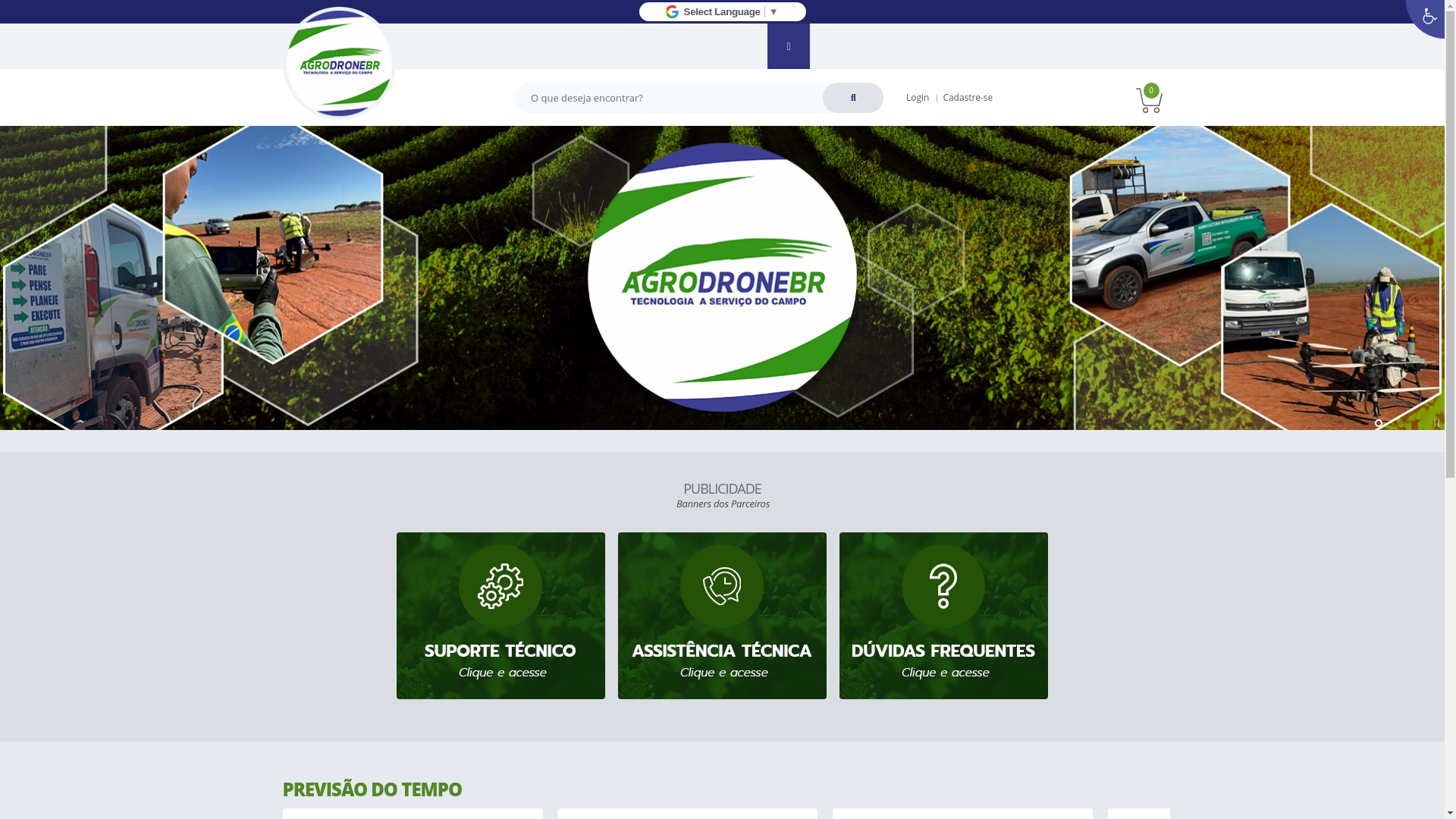 website screenshot of https://agrodronetecnologia.com.br/