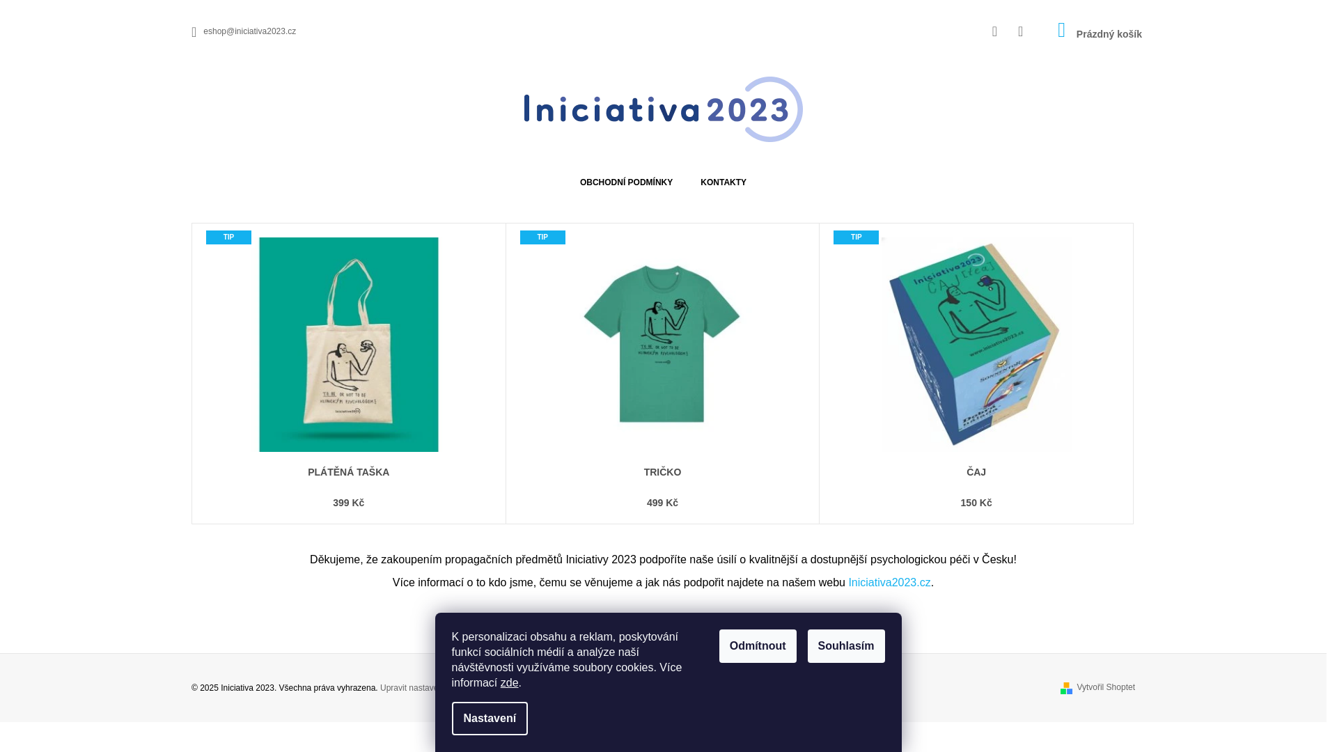 website screenshot of https://shop-iniciativa2023.cz/