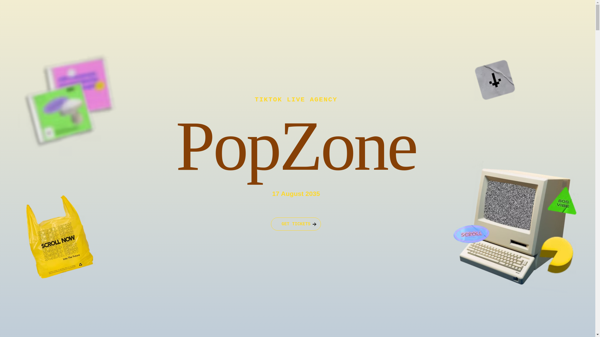 website screenshot of https://popzonelive.com/