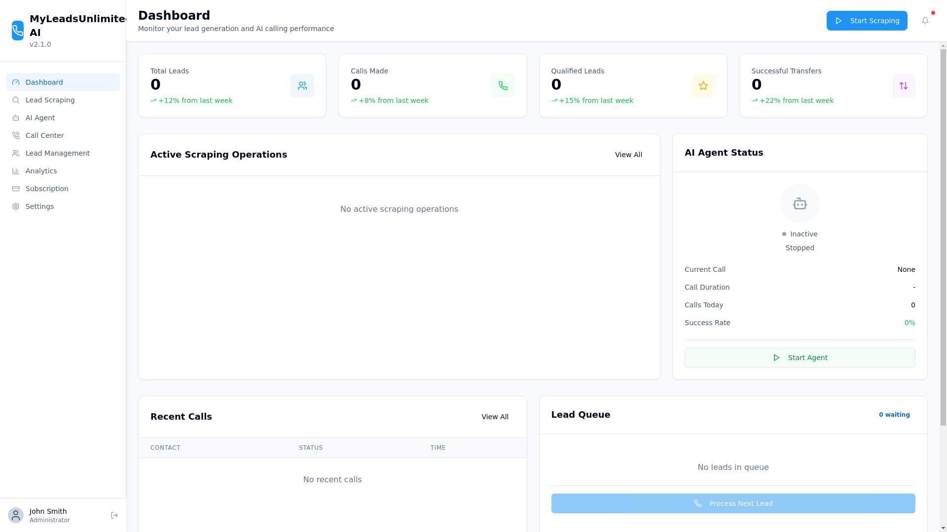 website screenshot of https://myleadsunlimited.xyz/