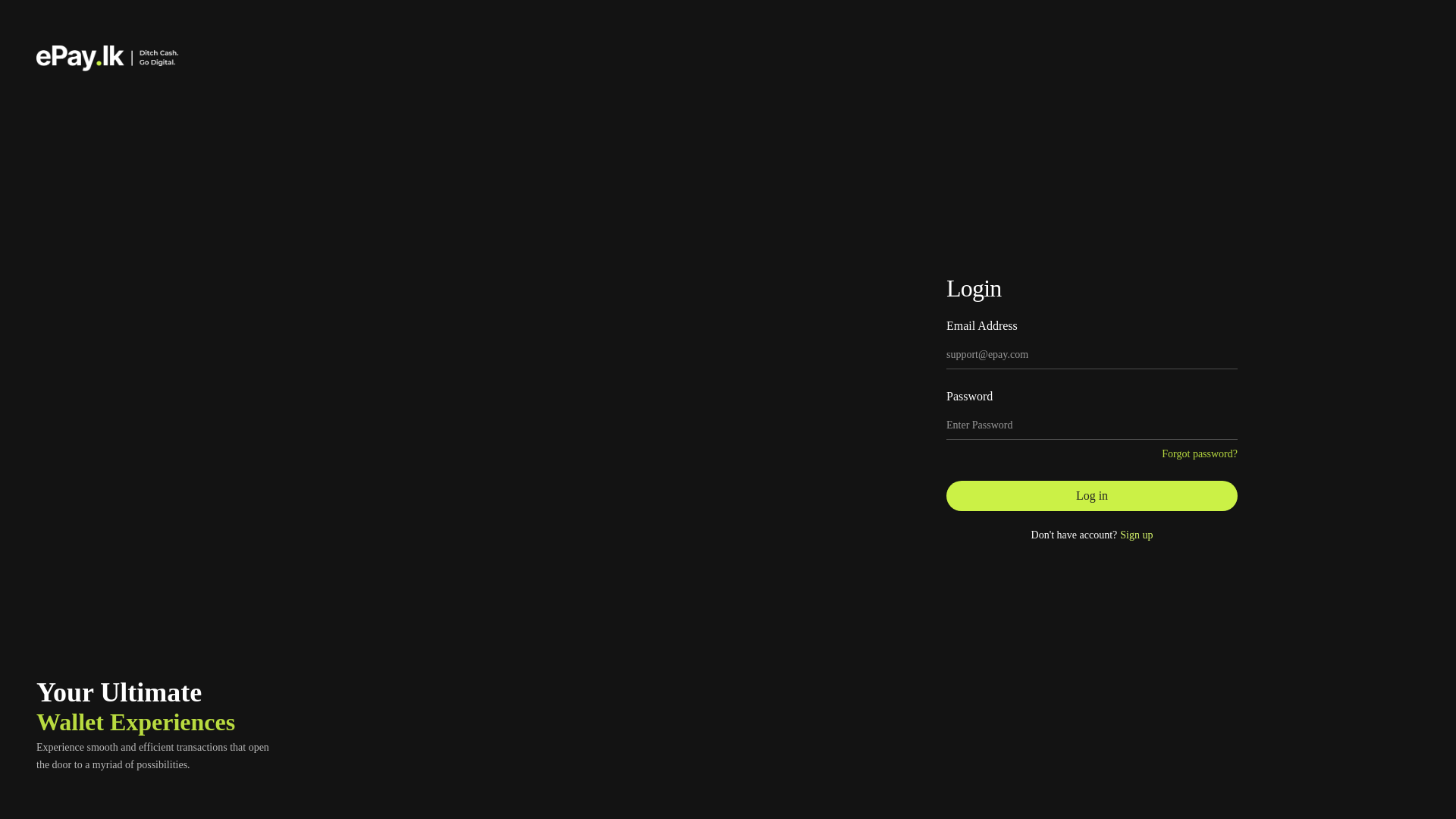 website screenshot of https://epay-sandbox.pages.dev/