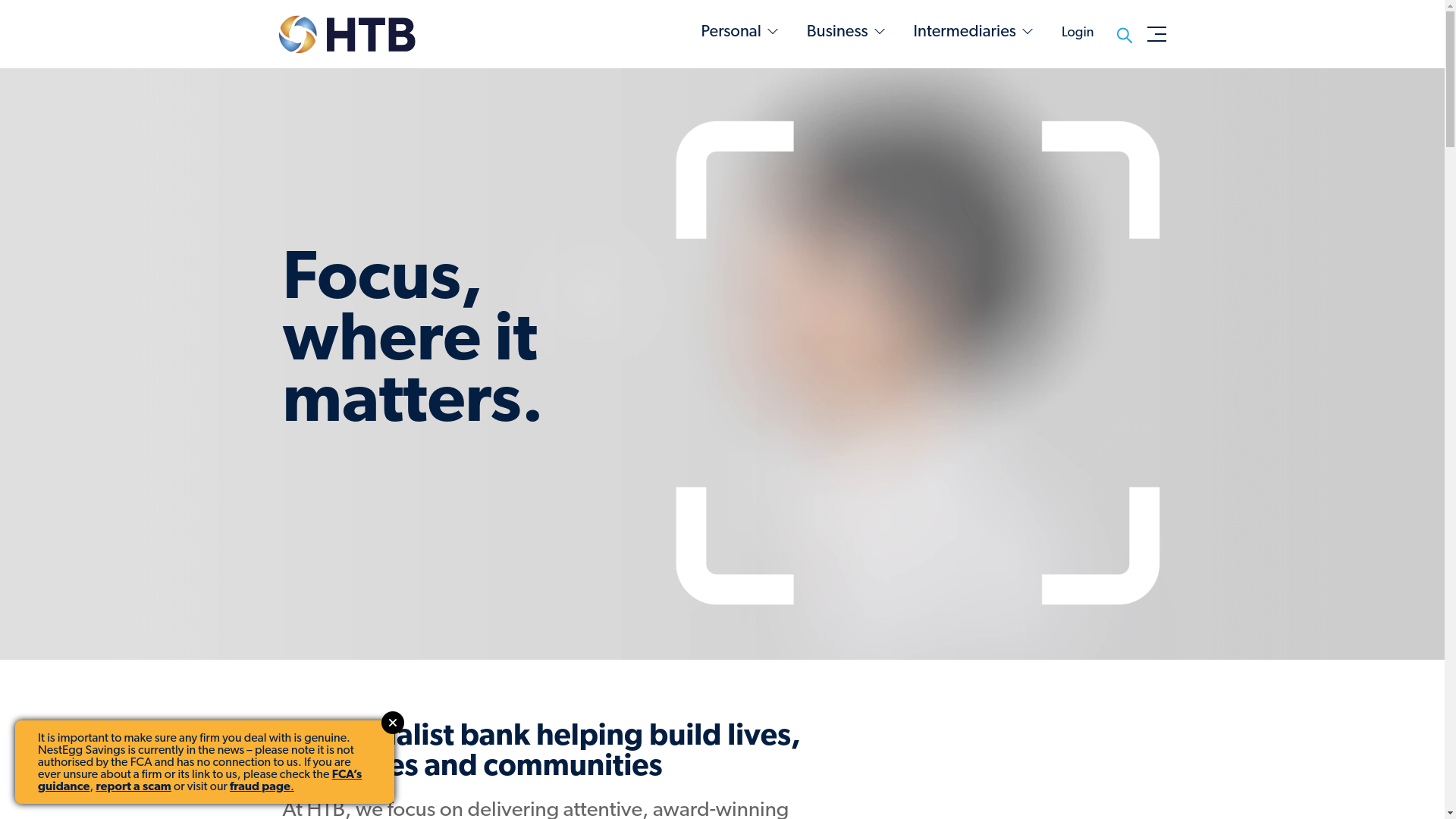 website screenshot of https://htb.co.uk