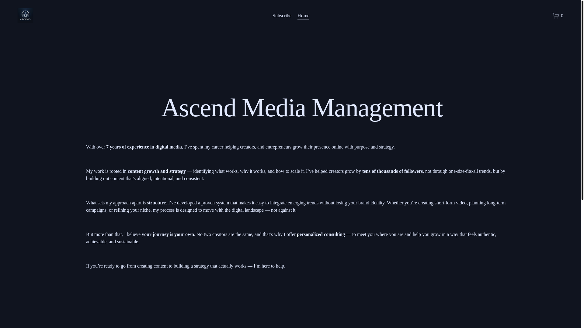 website screenshot of https://ascendmgmt.net/